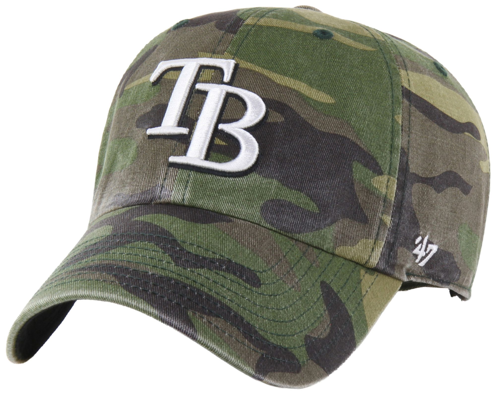 '47 Adult Tampa Bay Rays Camo Clean Up Adjustable Hat