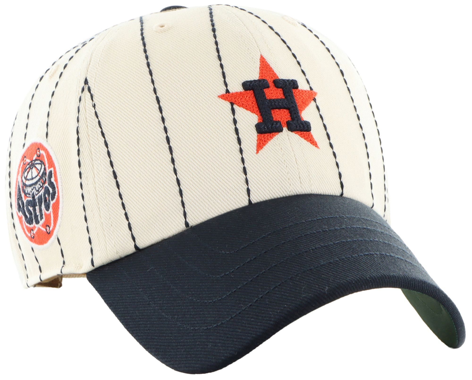 '47 Adult Houston Astros Cream Cooperstown Rawlings Clean Up Adjustable Hat