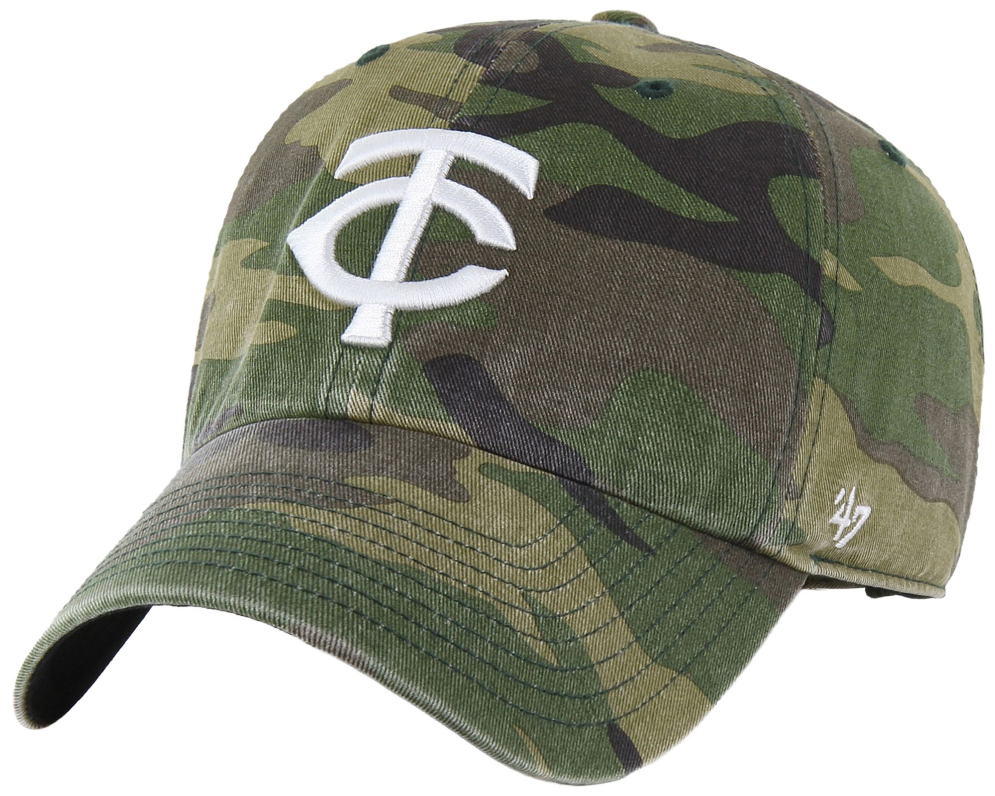 '47 Adult Minnesota Twins Camo Clean Up Adjustable Hat