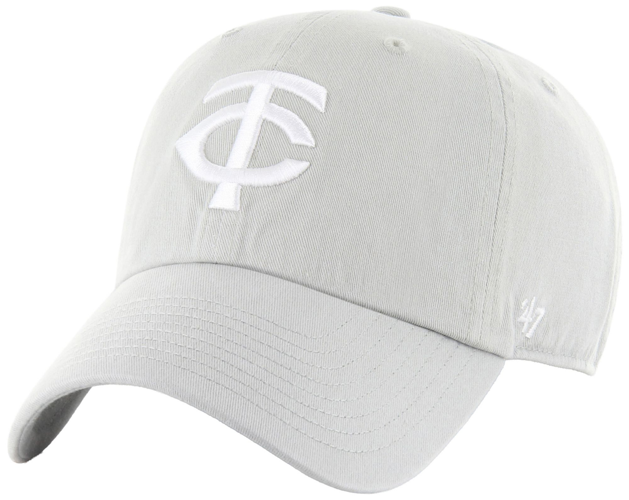 '47 Adult Minnesota Twins Grey Clean Up Adjustable Hat