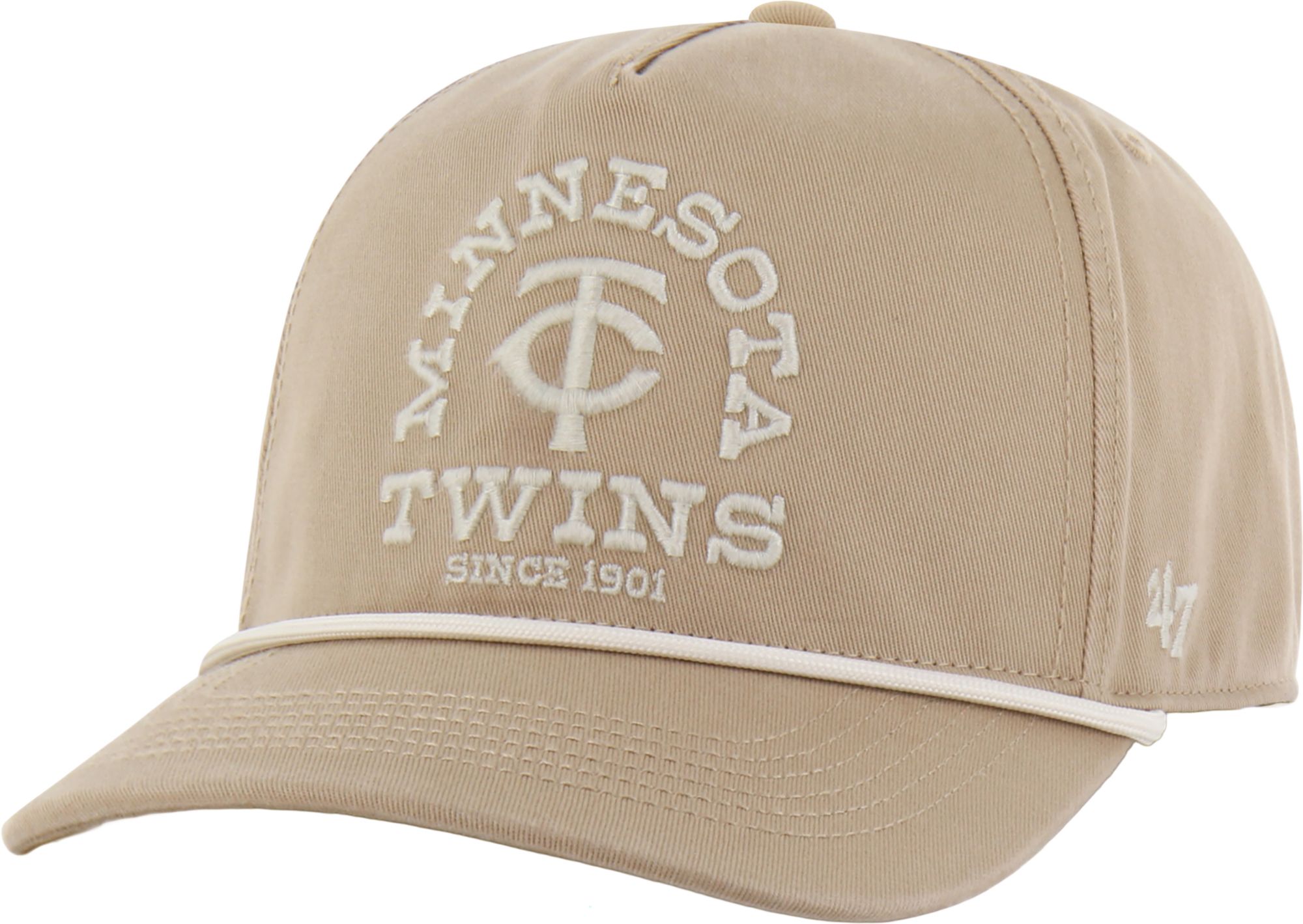 '47 Adult Minnesota Twins Khaki Ranchero Hitch Adjustable Hat