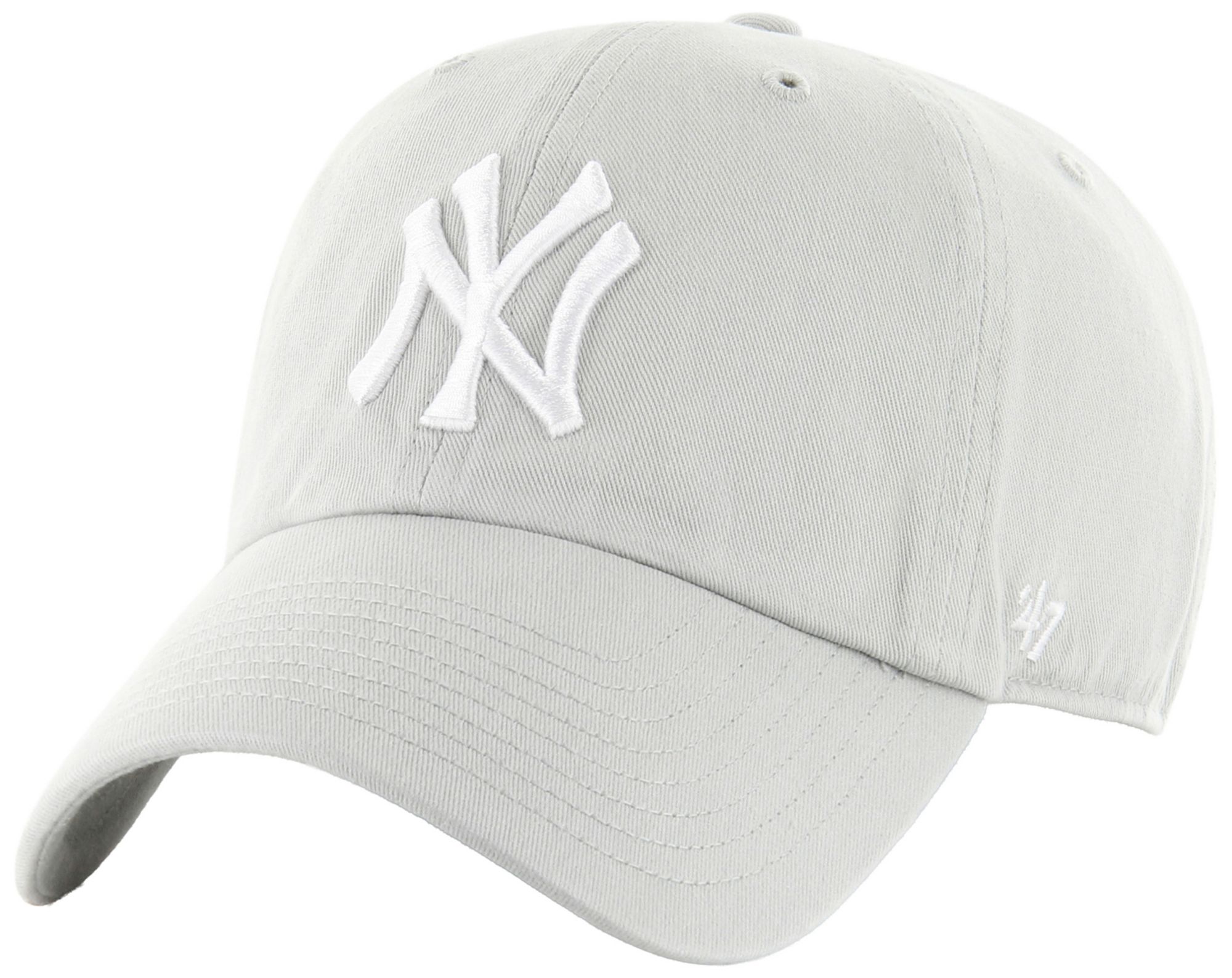 '47 Adult New York Yankees Grey Clean Up Adjustable Hat