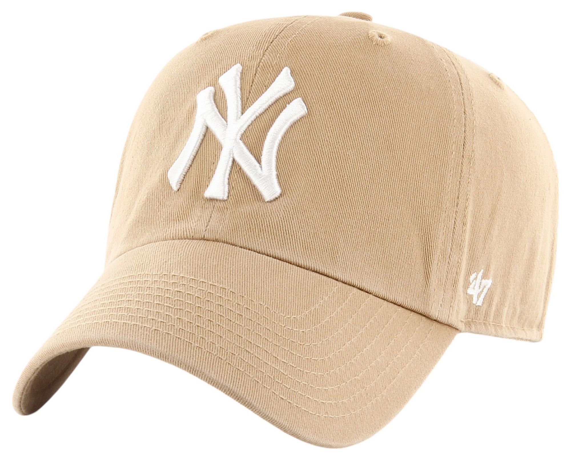 '47 Adult New York Yankees Khaki Clean Up Adjustable Hat