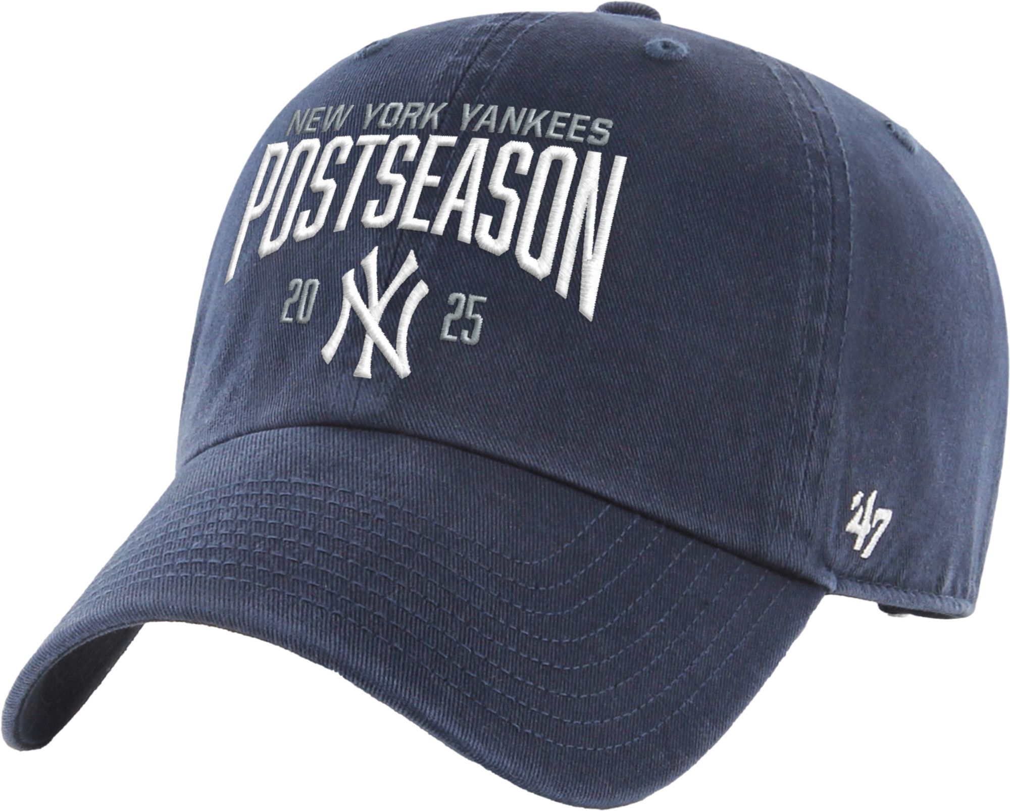 '47 Adult New York Yankees 2025 Postseason Participant Clean Up Adjustable Hat