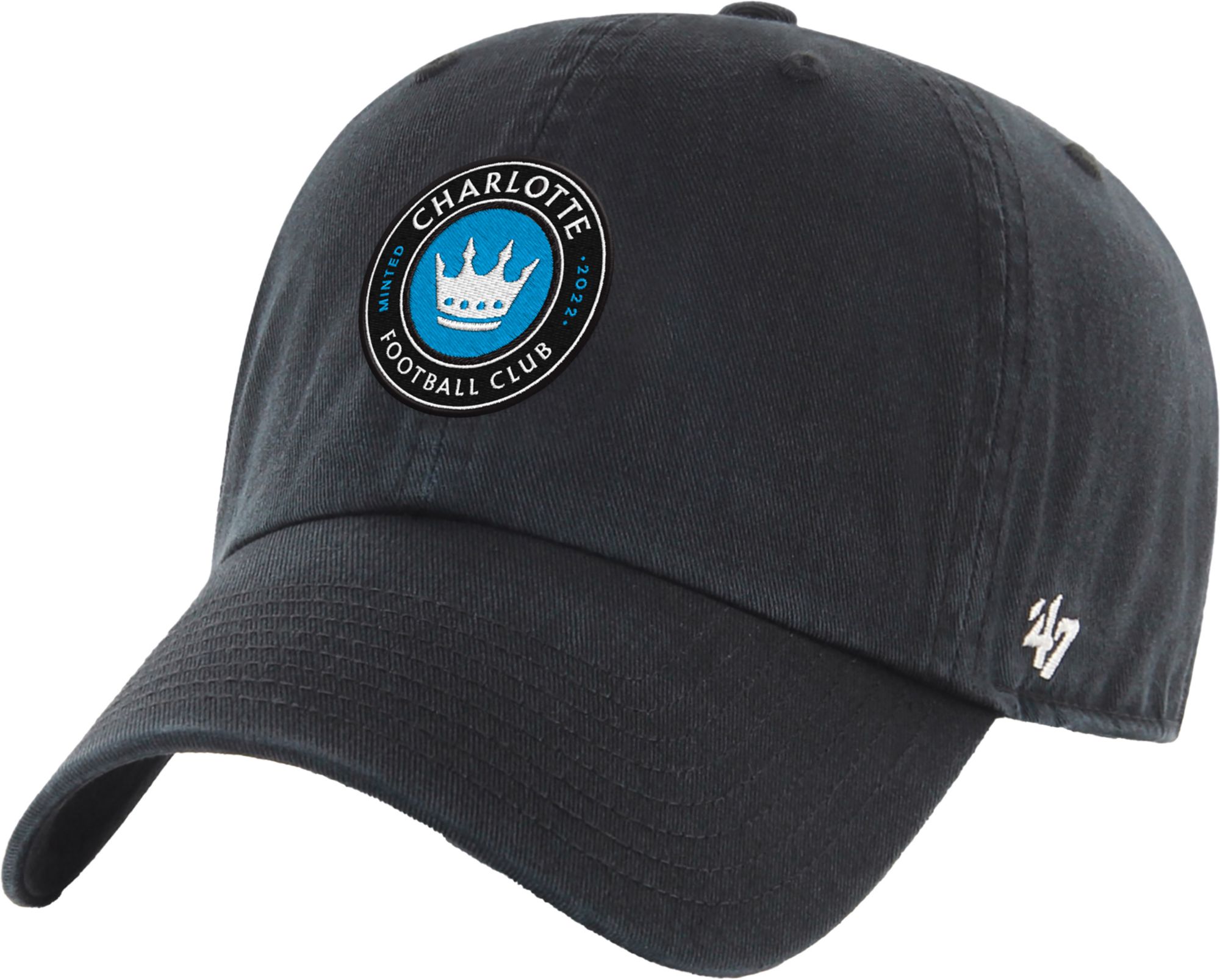 '47 Adult Charlotte FC Black Logo Clean Up Adjustable Hat