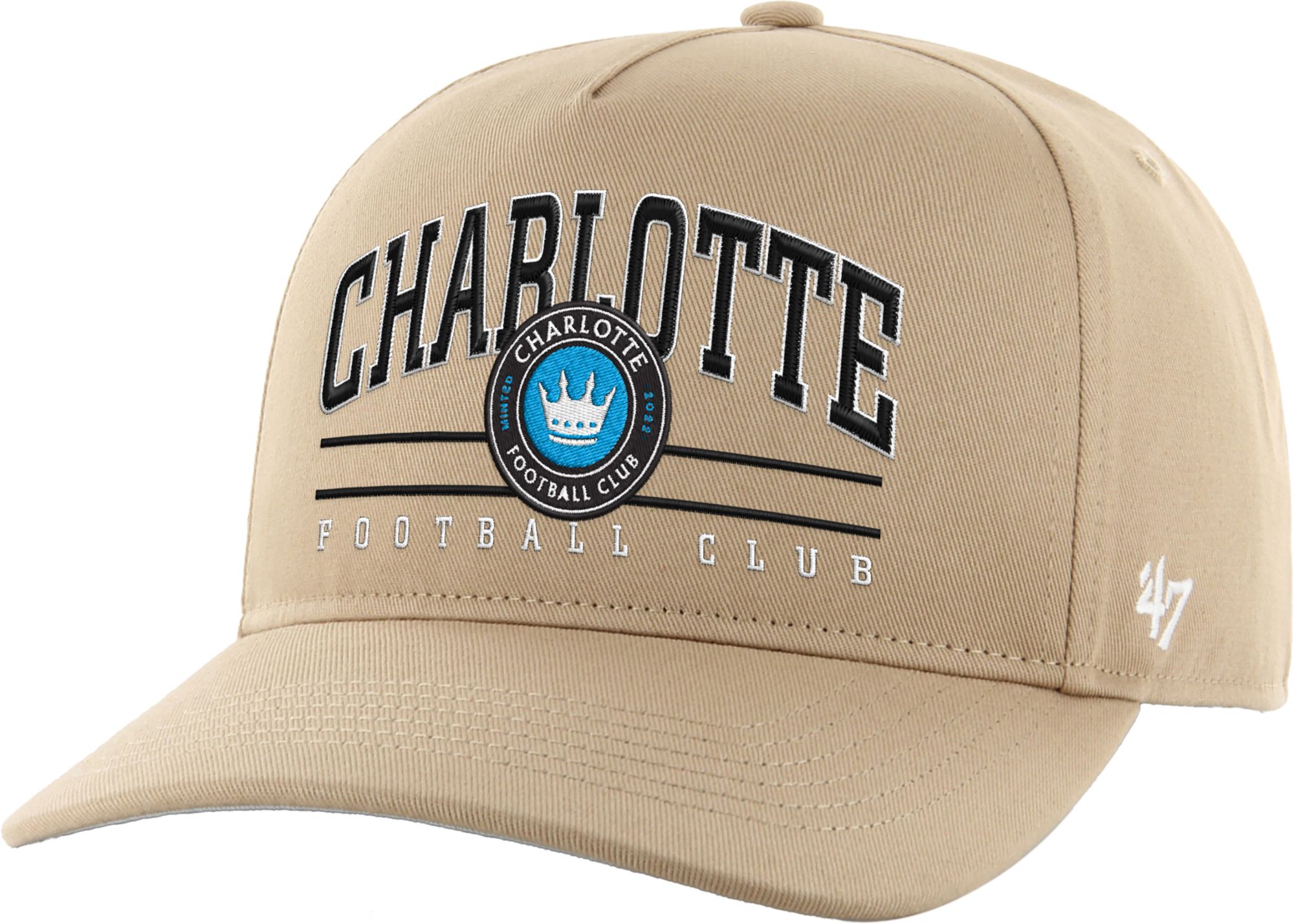 '47 Adult Charlotte FC Tan Arch Hitch Adjustable Hat