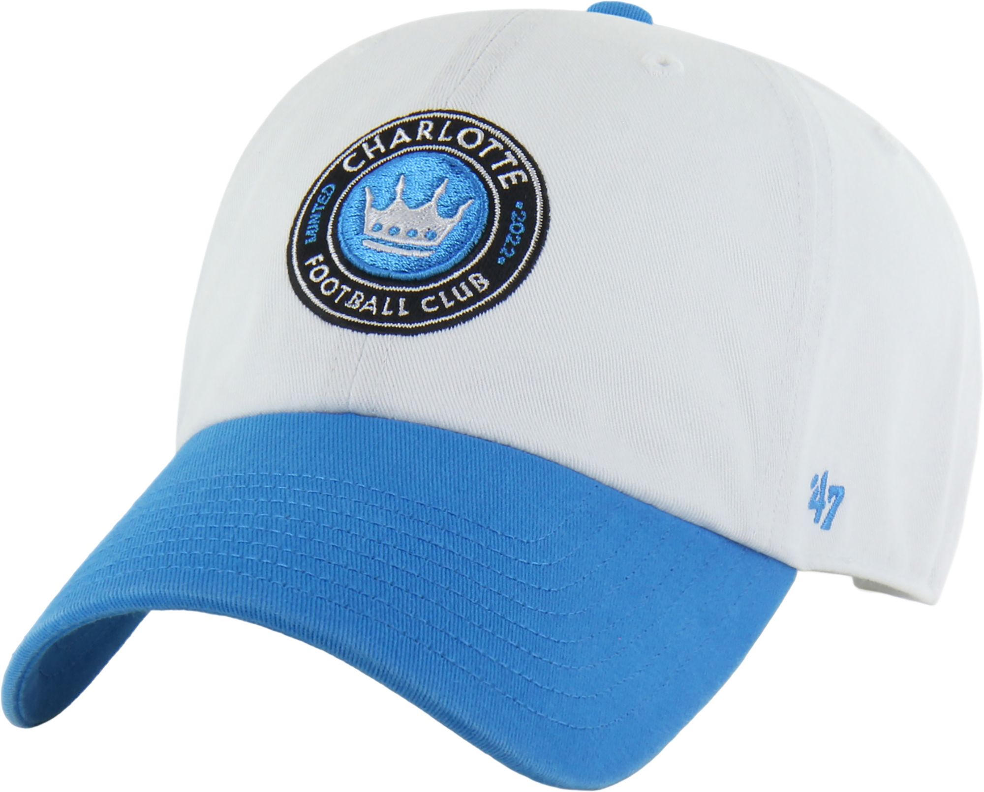 '47 Adult Charlotte FC White Two Tone Logo Clean Up Adjustable Hat