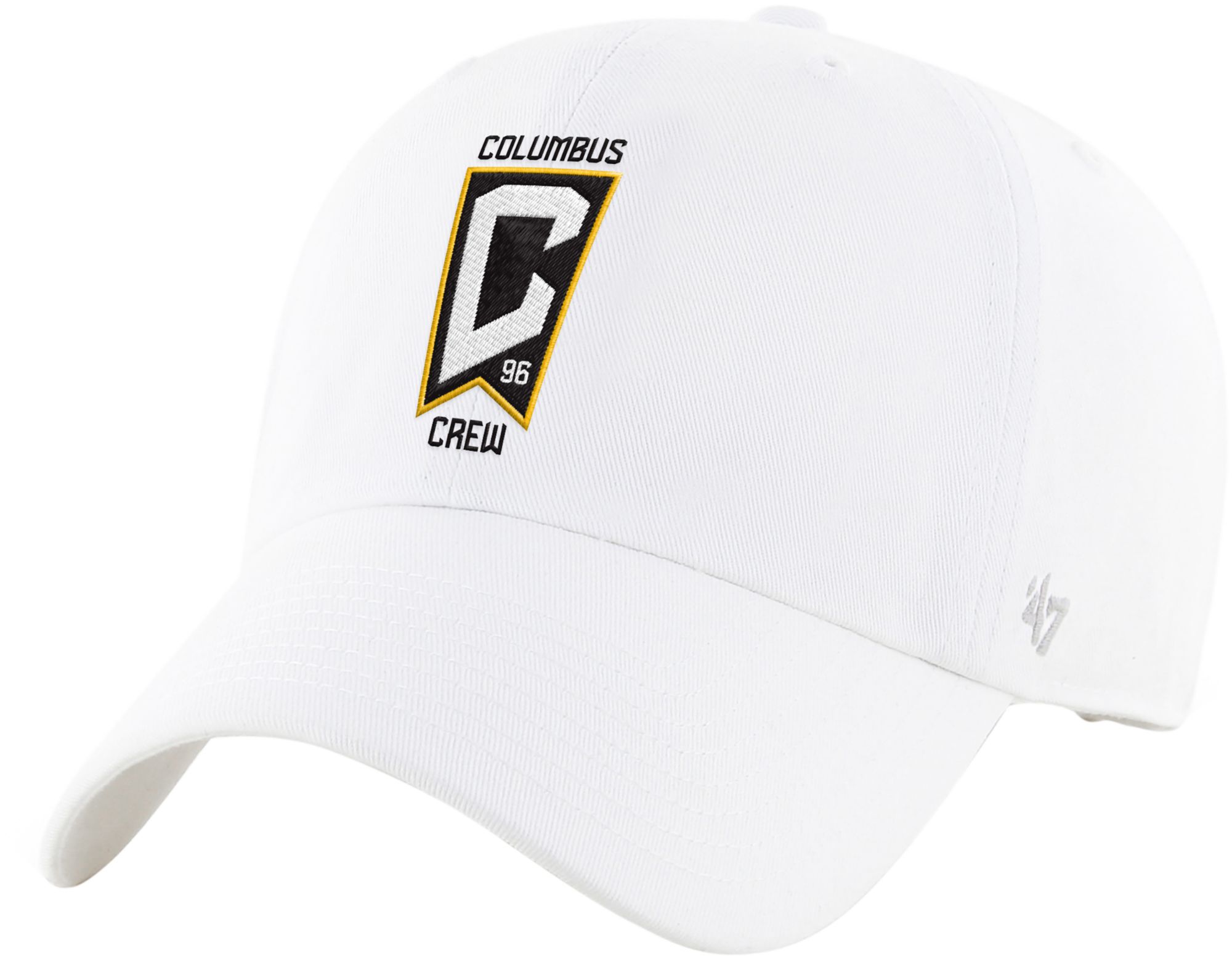 '47 Adult Columbus Crew White Logo Clean Up Adjustable Hat