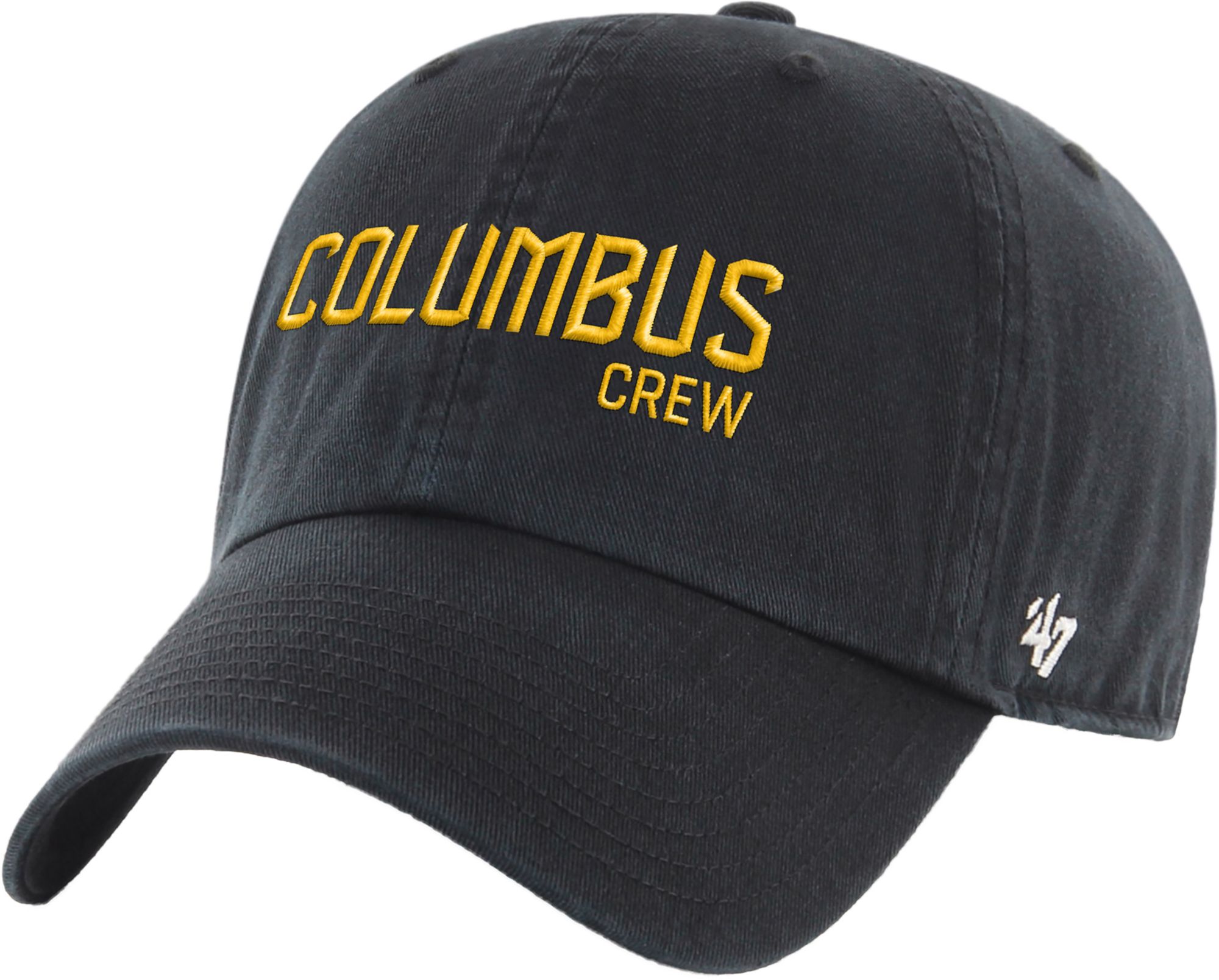 '47 Adult Columbus Crew Black 2Hit Clean Up Adjustable Hat