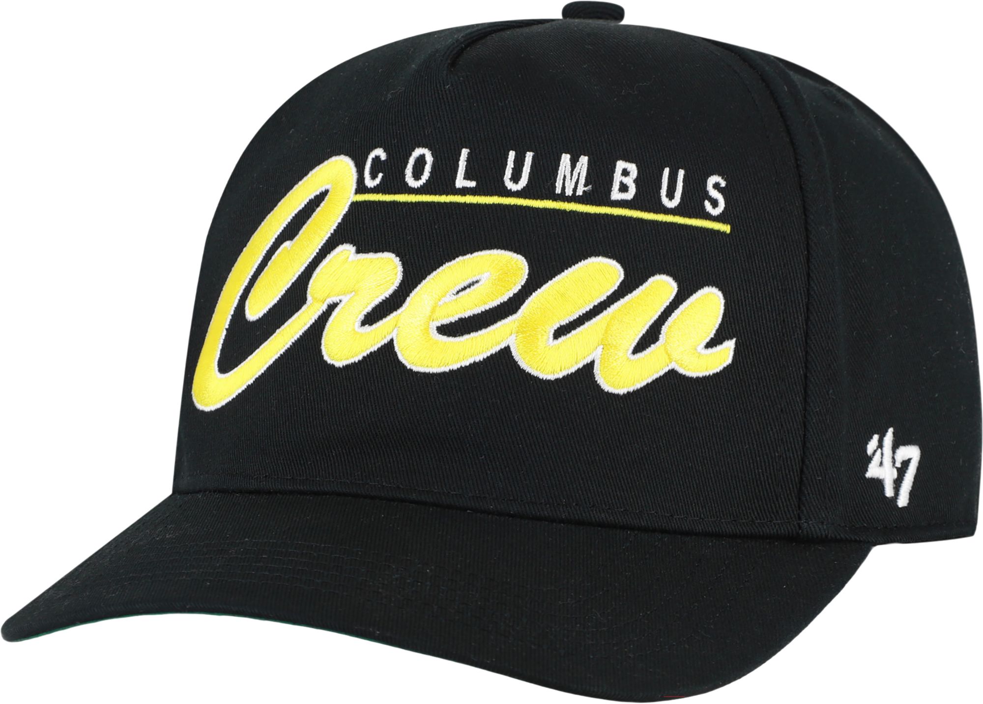 '47 Adult Columbus Crew Black Script Hitch Adjustable Hat