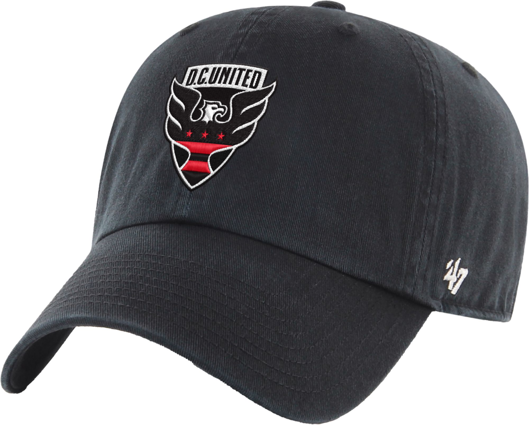 '47 Adult D.C. United Black Logo Clean Up Adjustable Hat