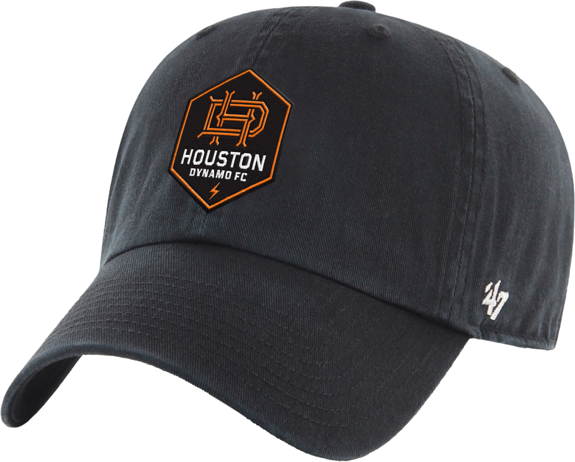 '47 Adult Houston Dynamo Black Logo Clean Up Adjustable Hat