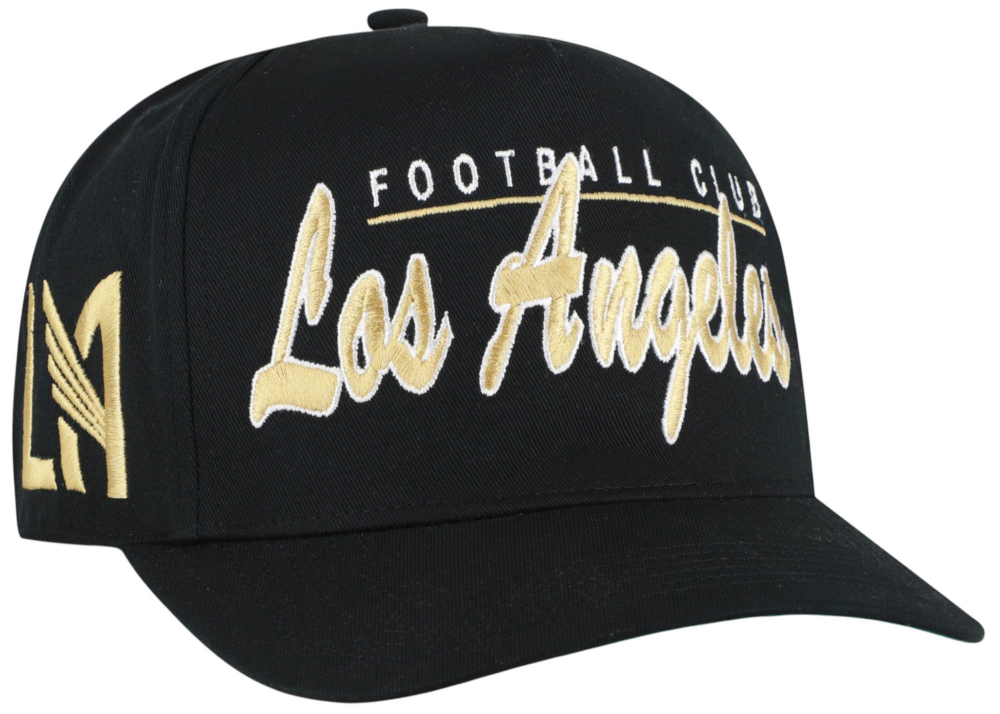 '47 Adult Los Angeles FC Black Script Hitch Adjustable Hat