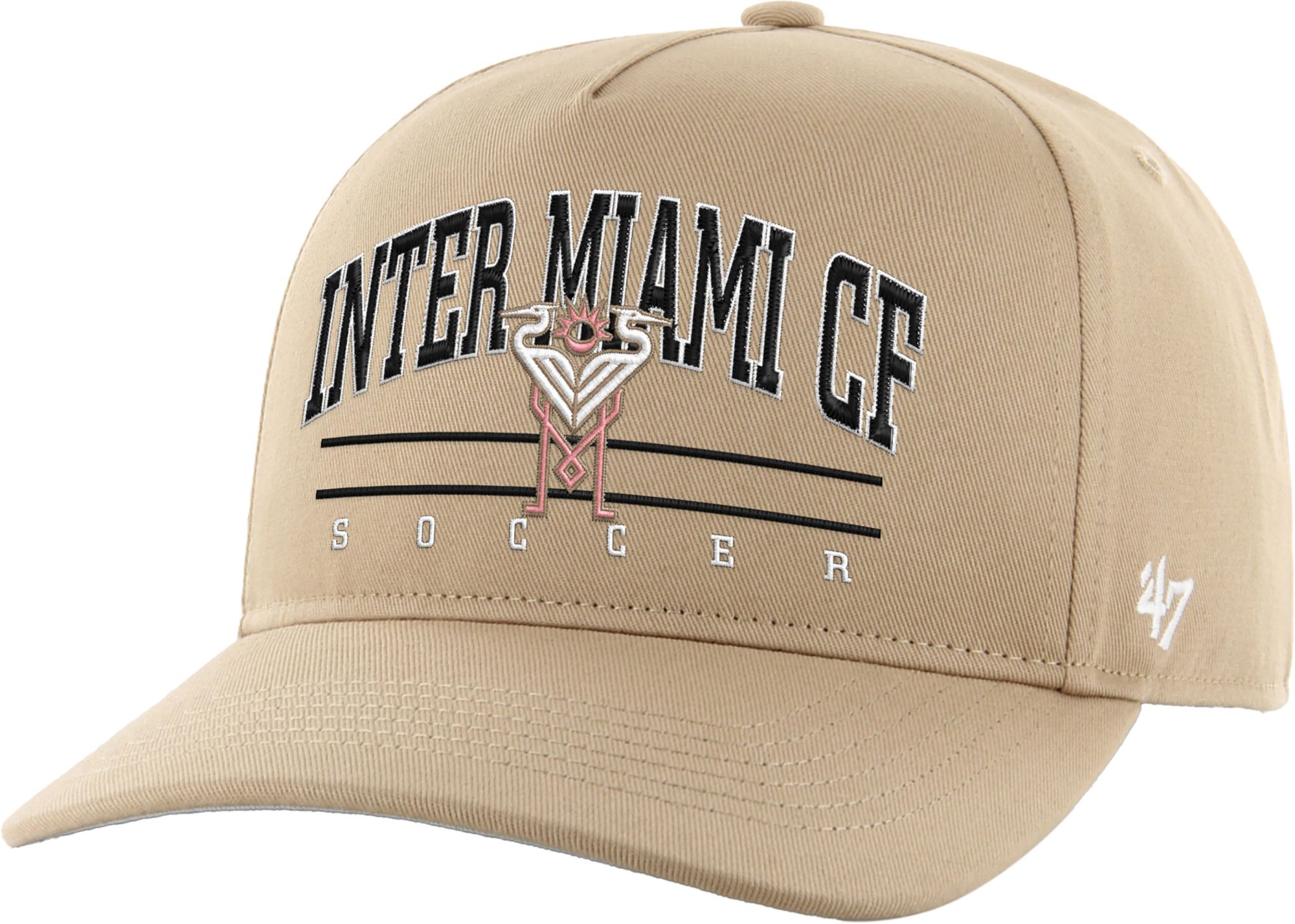 '47 Adult Inter Miami CF Tan Arch Hitch Adjustable Hat