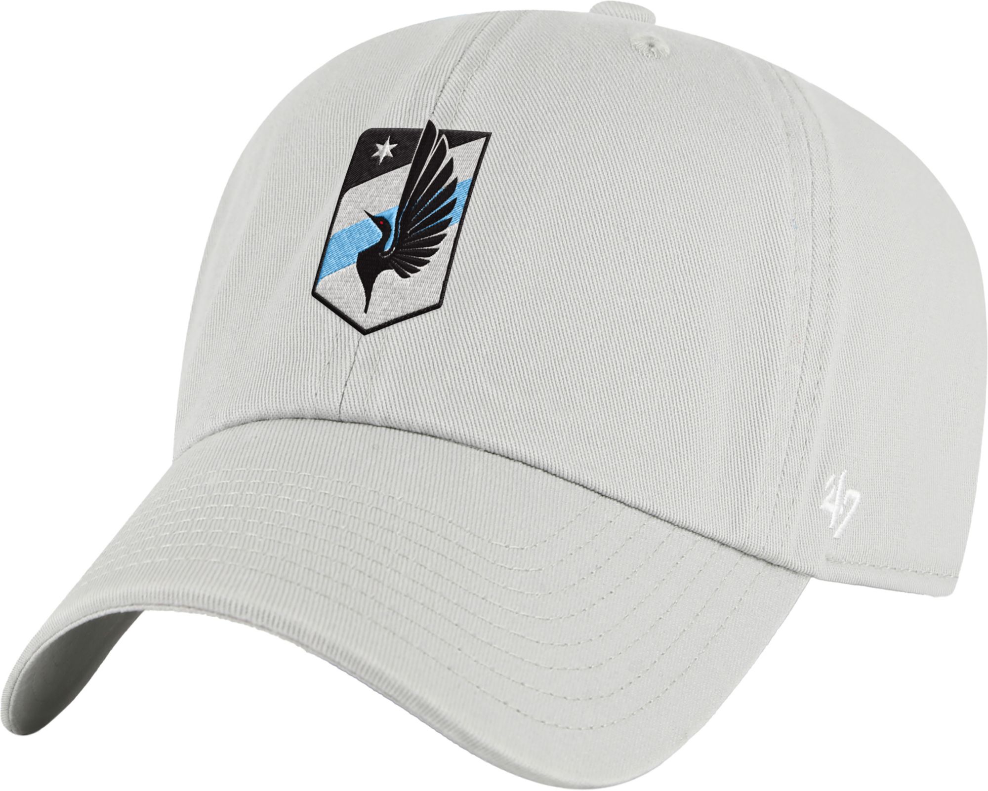 '47 Adult Minnesota United FC Grey Logo Clean Up Adjustable Hat