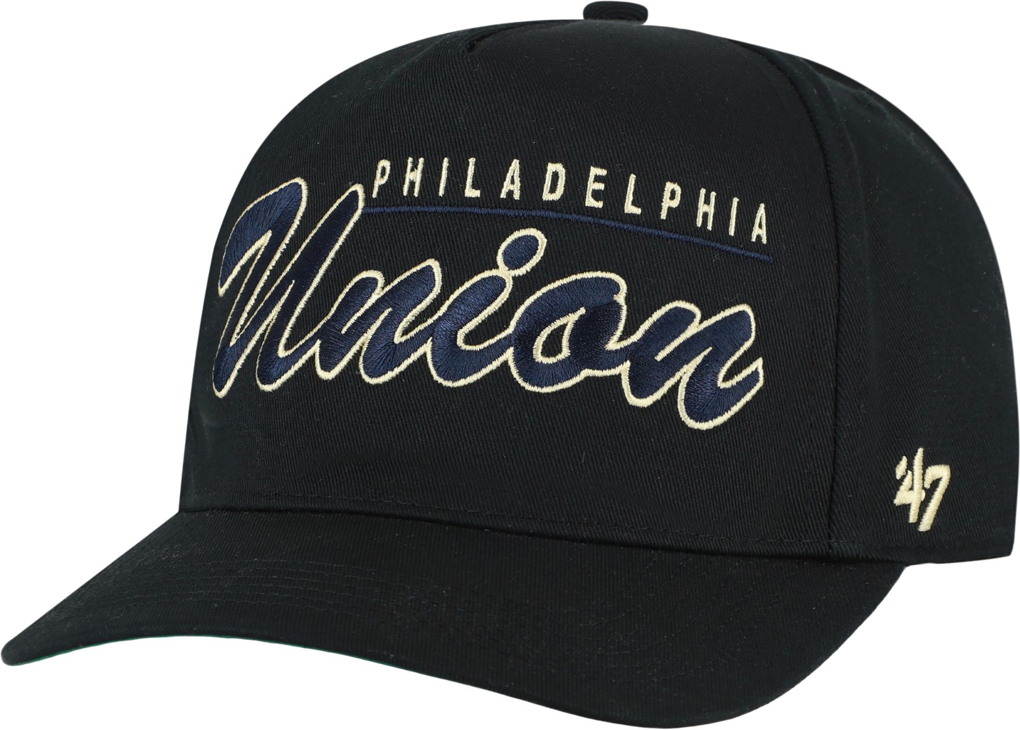 '47 Adult Philadelphia Union Black Script Hitch Adjustable Hat