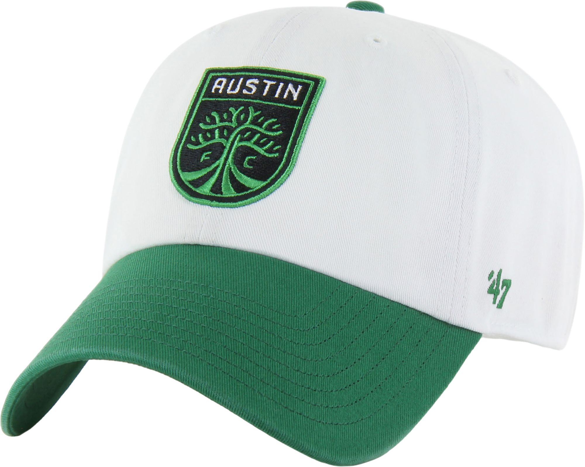 '47 Adult Austin FC White Two Tone Logo Clean Up Adjustable Hat
