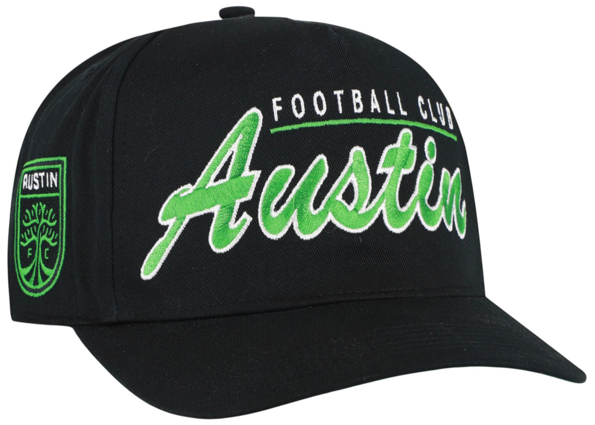 '47 Adult Austin FC Black Script Hitch Adjustable Hat