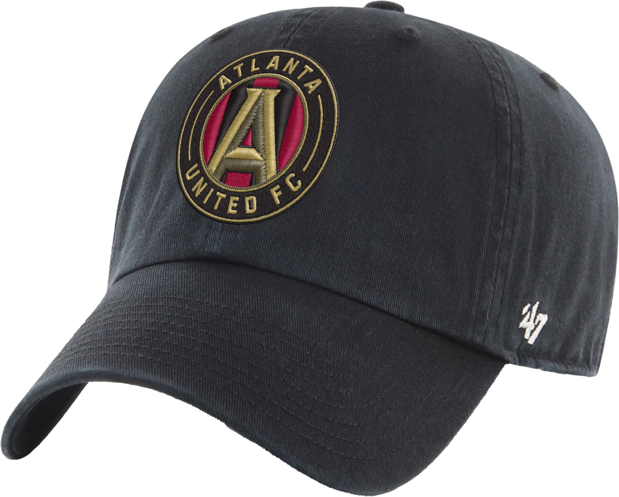 '47 Adult Atlanta United Black Logo Clean Up Adjustable Hat