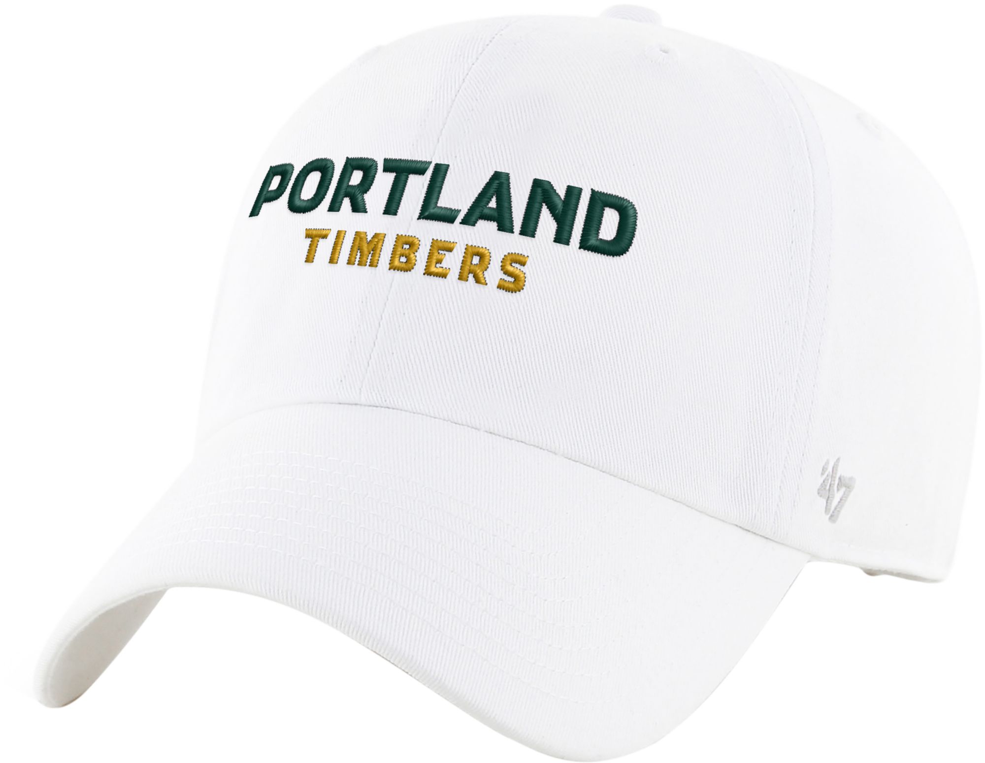 '47 Adult Portland Timbers White 2Hit Clean Up Adjustable Hat