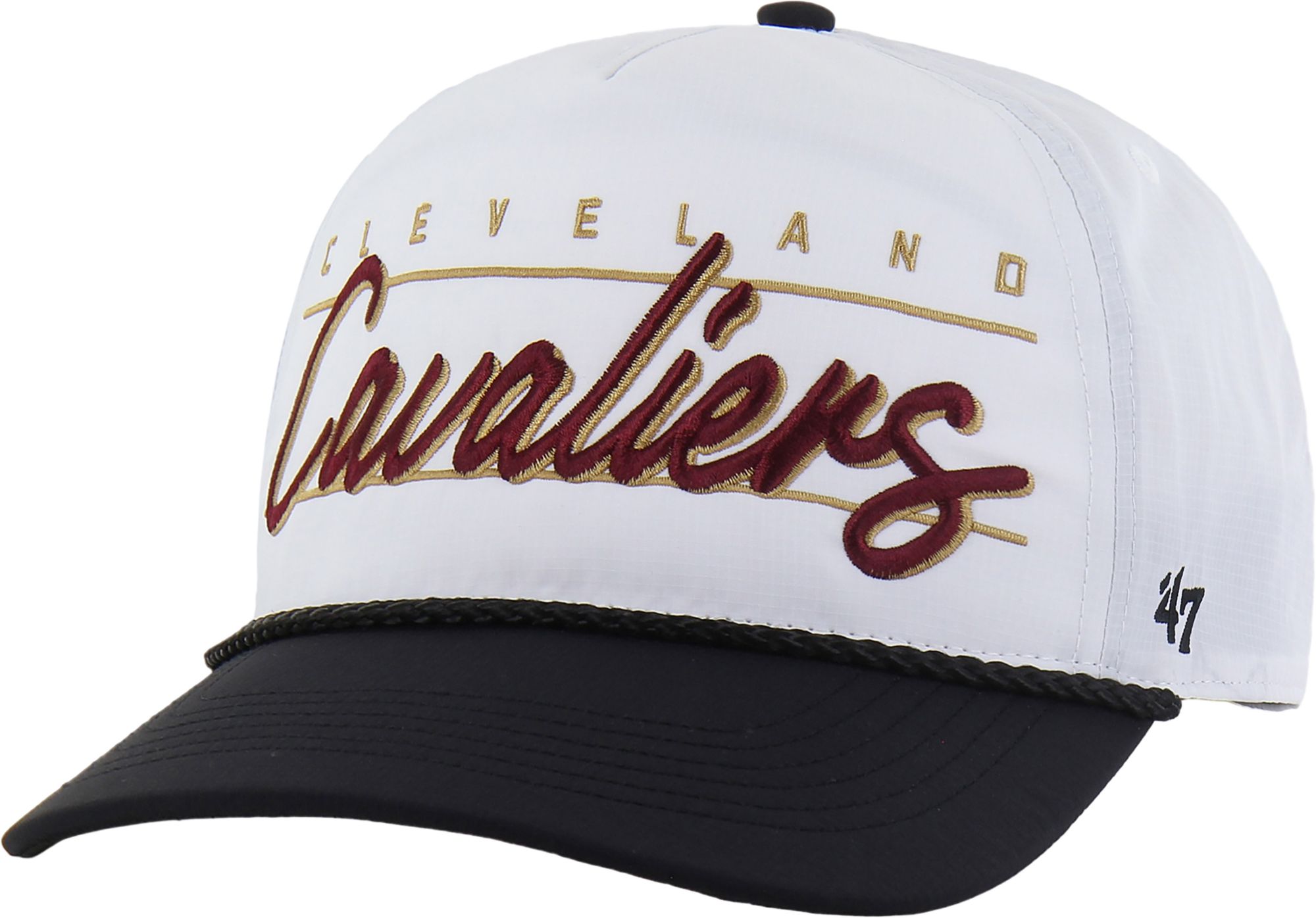 '47 Adult Cleveland Cavaliers White Condor Brrr Hitch Adjustable Hat