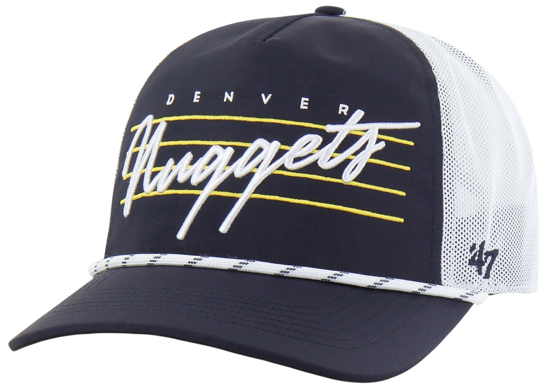 47 Adult Denver Nuggets Navy Brrr Downburst Hitch Adjustable Hat