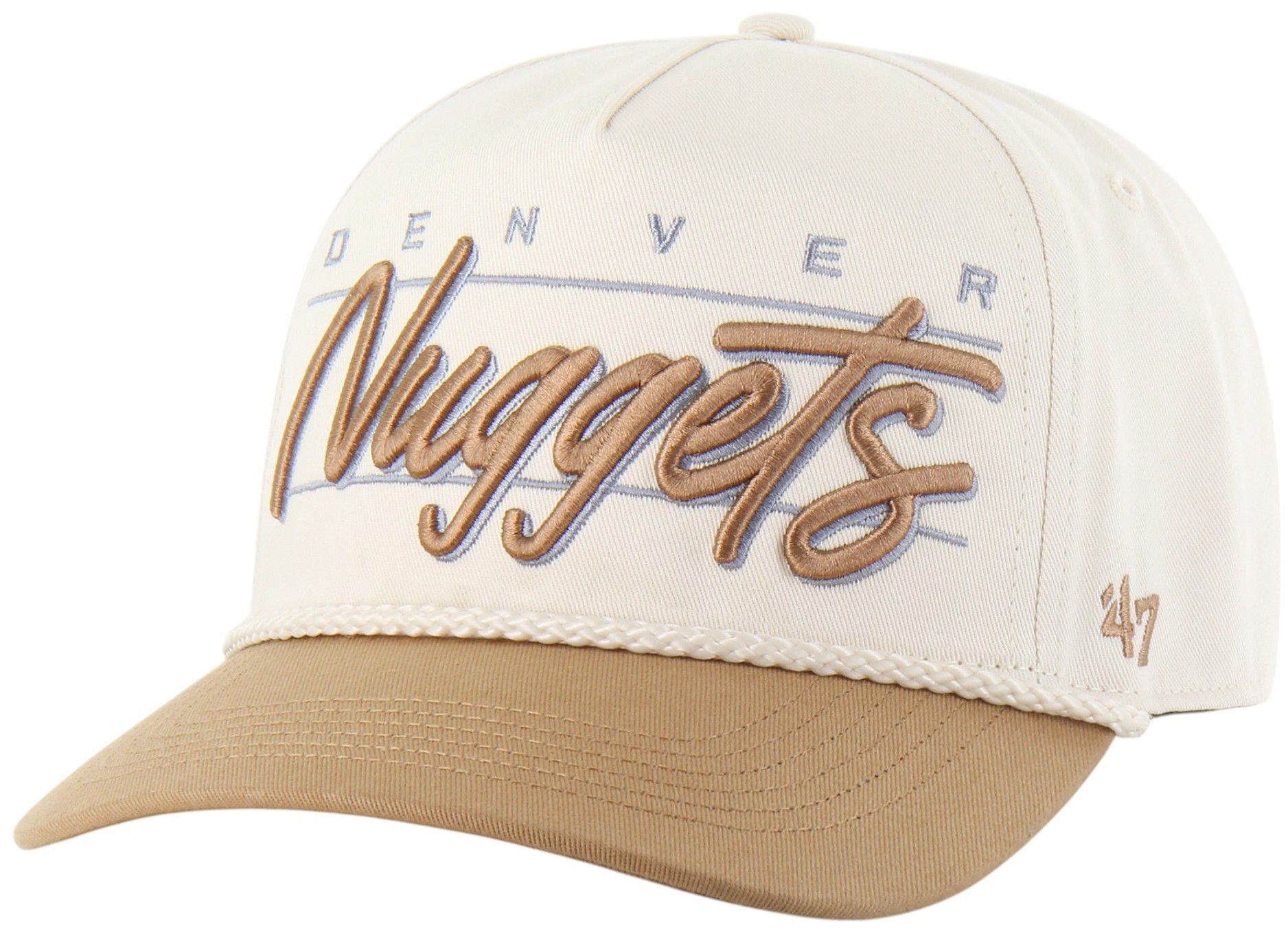 '47 Adult Denver Nuggets Tan Neutral Condor Hitch Adjustable Hat