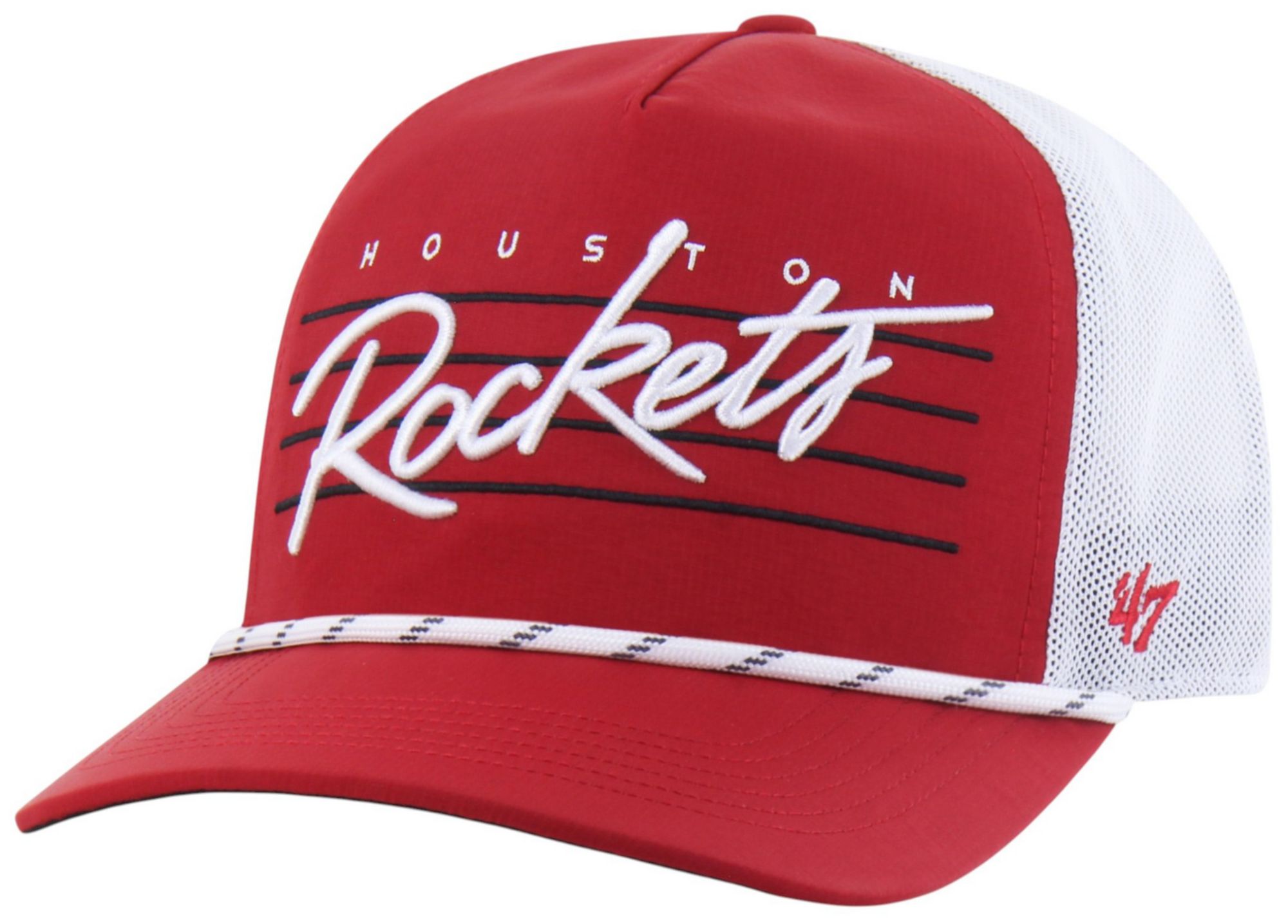 '47 Adult Houston Rockets Red Brrr Downburst Hitch Adjustable Hat