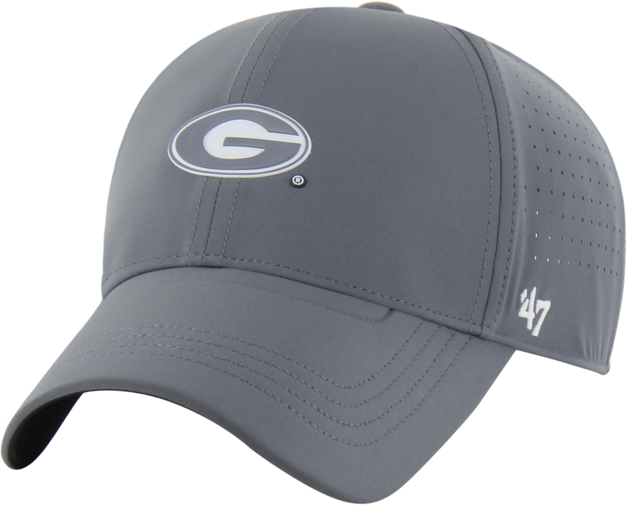 '47 Adult Georgia Bulldogs Shadow Grey Cycle MVP Adjustable Hat
