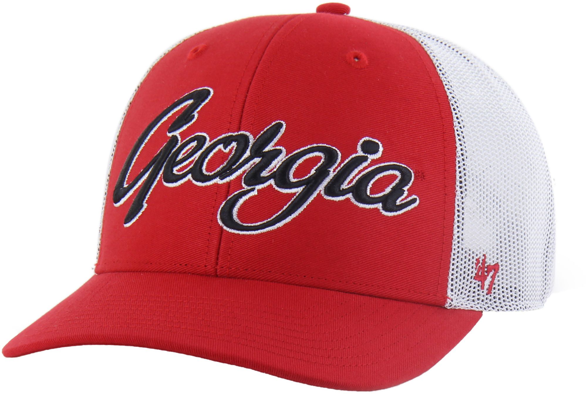 '47 Adult Georgia Bulldogs Red Overhand Adjustable Trucker Hat
