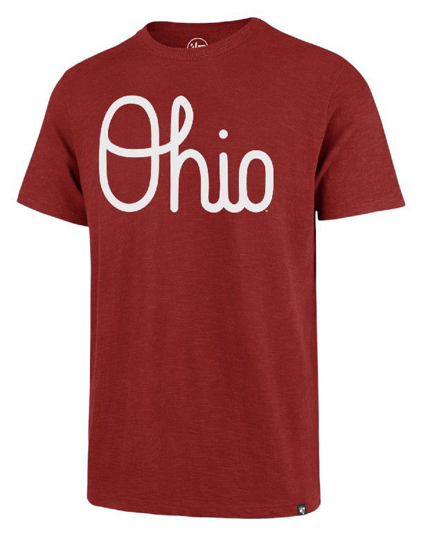 '47 Adult Ohio State Buckeyes Red Scrum Grit T-Shirt