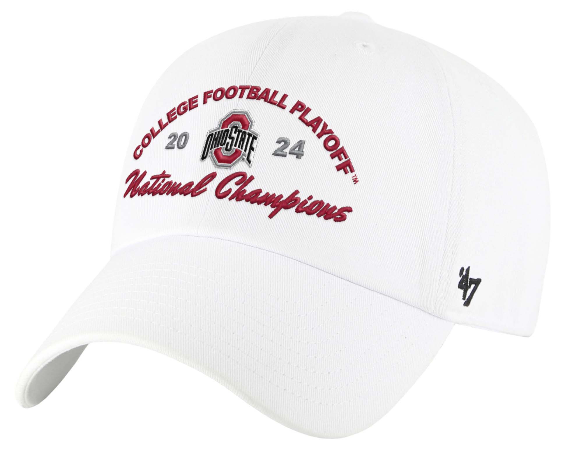 '47 Adult 2024-25 National Champions Ohio State Buckeyes Cleanup Hat