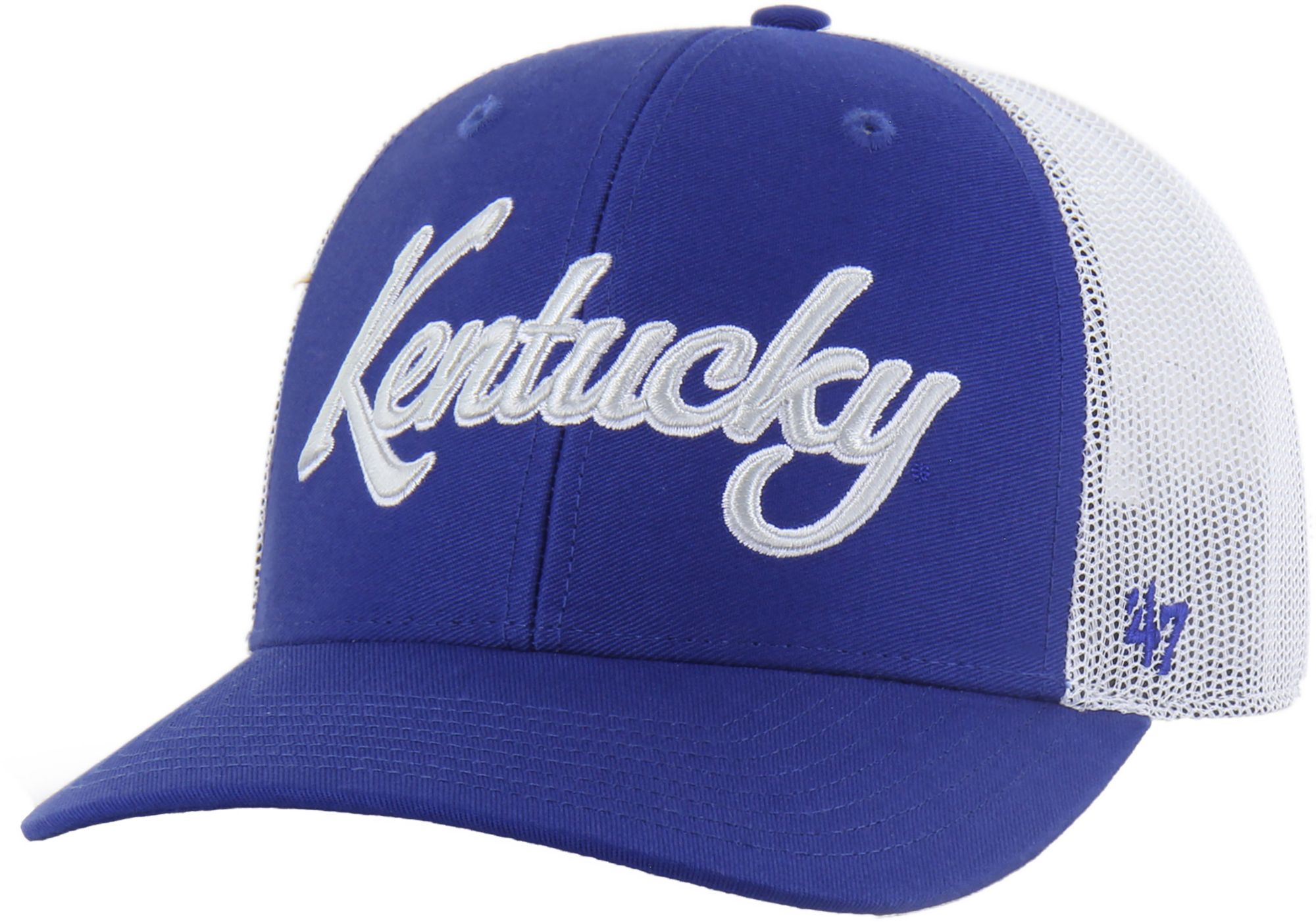 '47 Adult Kentucky Wildcats Royal Overhand Adjustable Trucker Hat