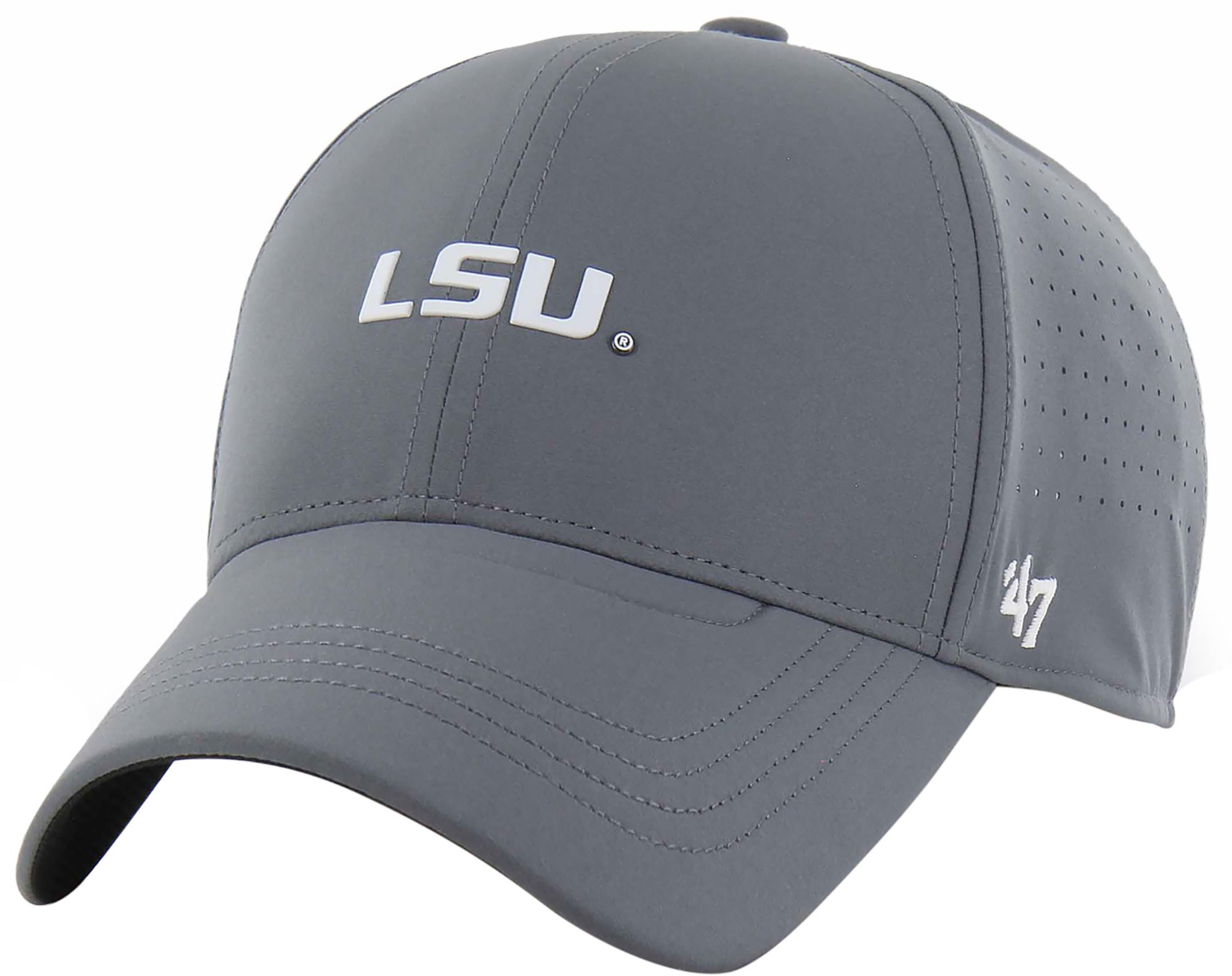 '47 Adult LSU Tigers Shadow Grey Cycle MVP Adjustable Hat