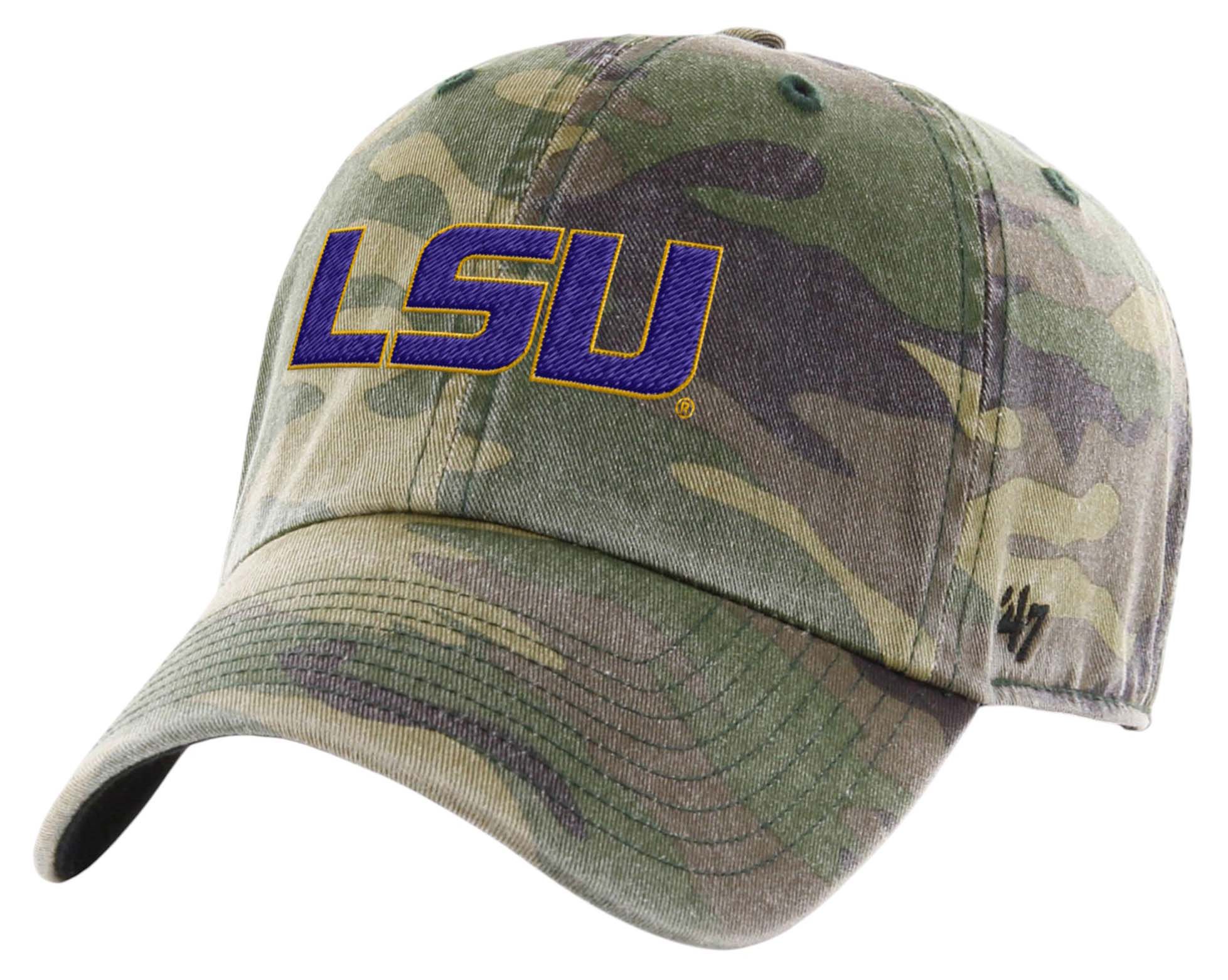 '47 Adult LSU Tigers Camo Clean Up Adjustable Hat