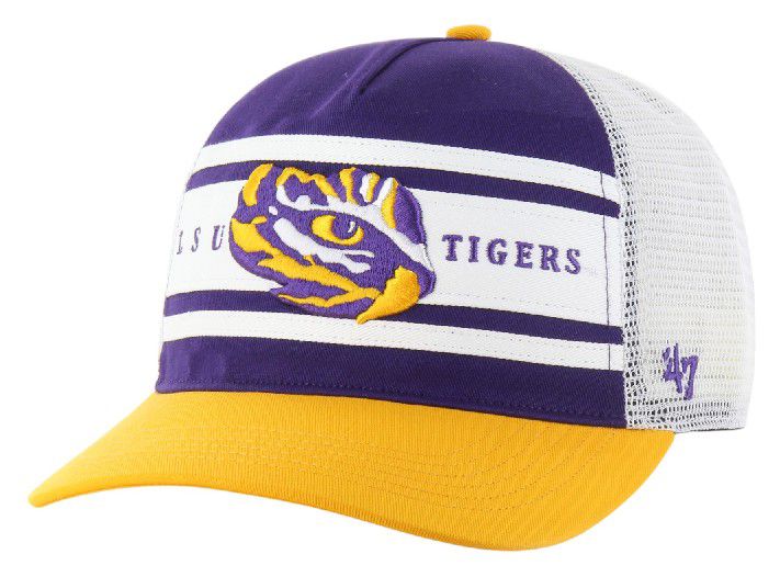 '47 Adult LSU Tigers Purple Super Stripe Hitch Adjustable Hat