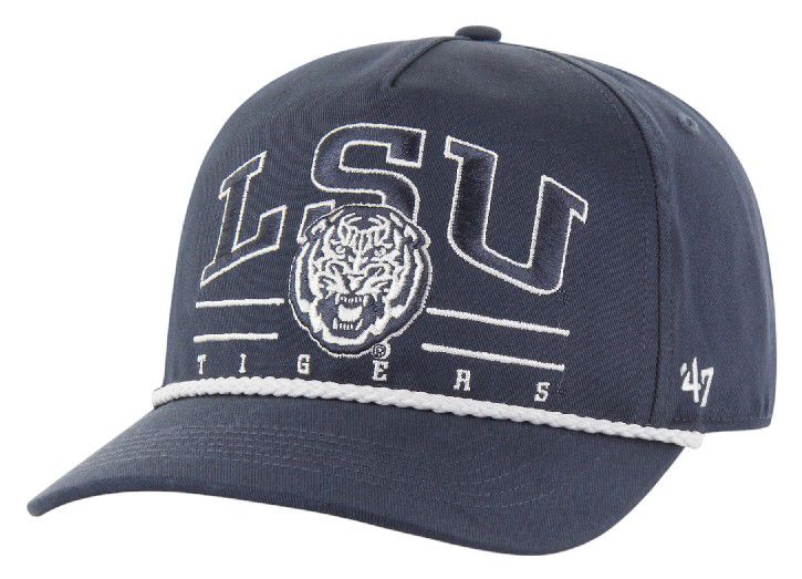 '47 Adult LSU Tigers Vintage Navy Roscoe Rope Hitch Adjustable Hat