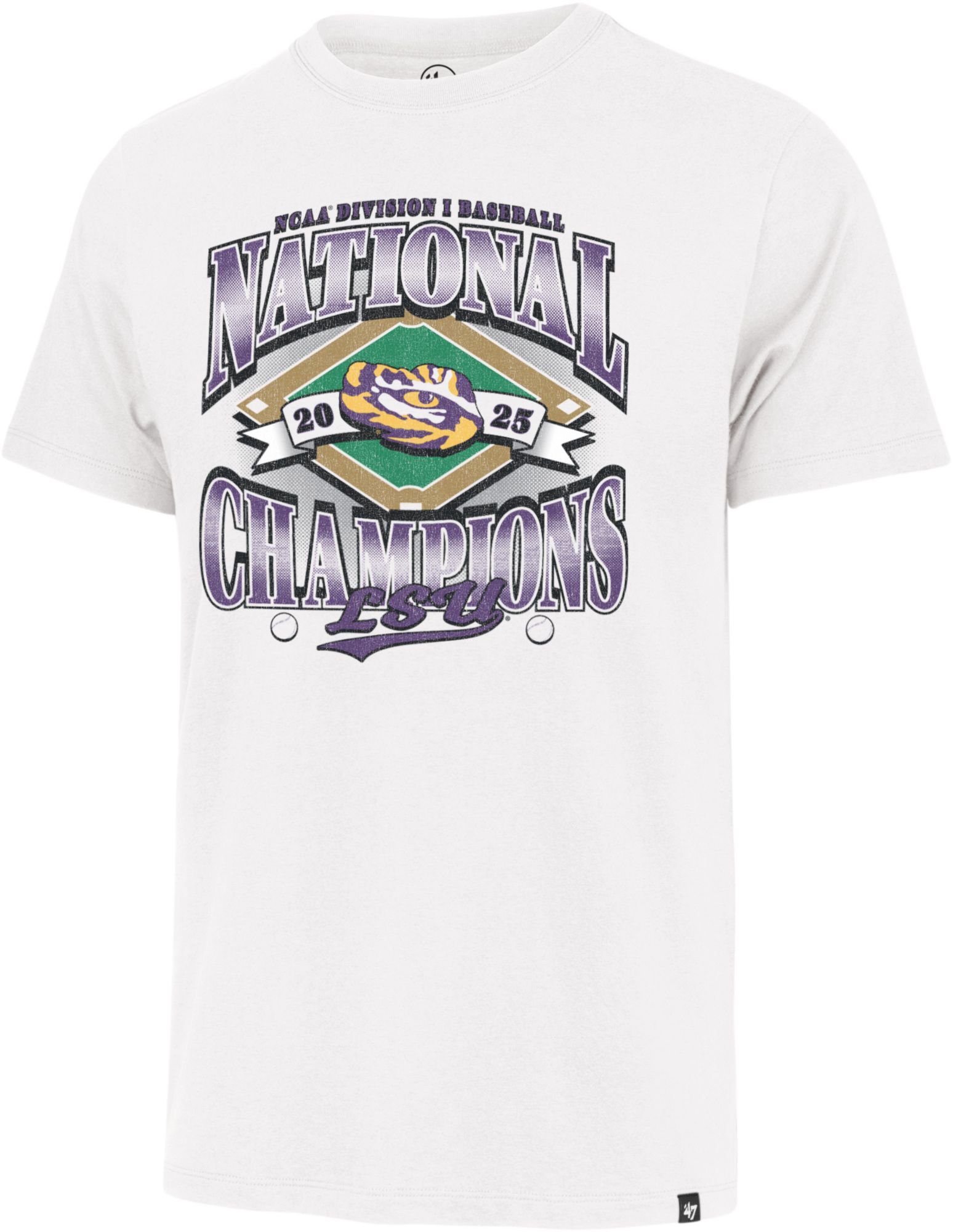 '47 Adult 2025 Men's College World Series Champions LSU Tigers T-Shirt