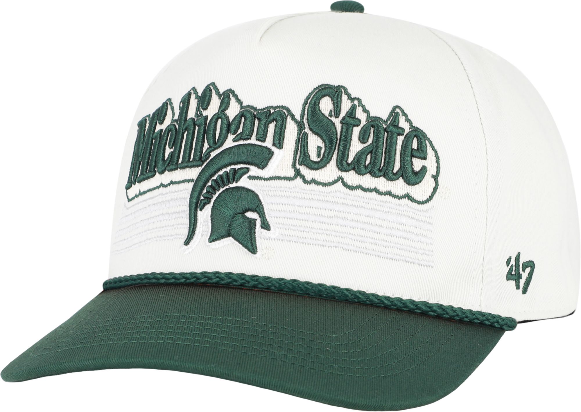 '47 Adult Michigan State Spartans Sandstone Script Fade Hitch Adjustable Hat
