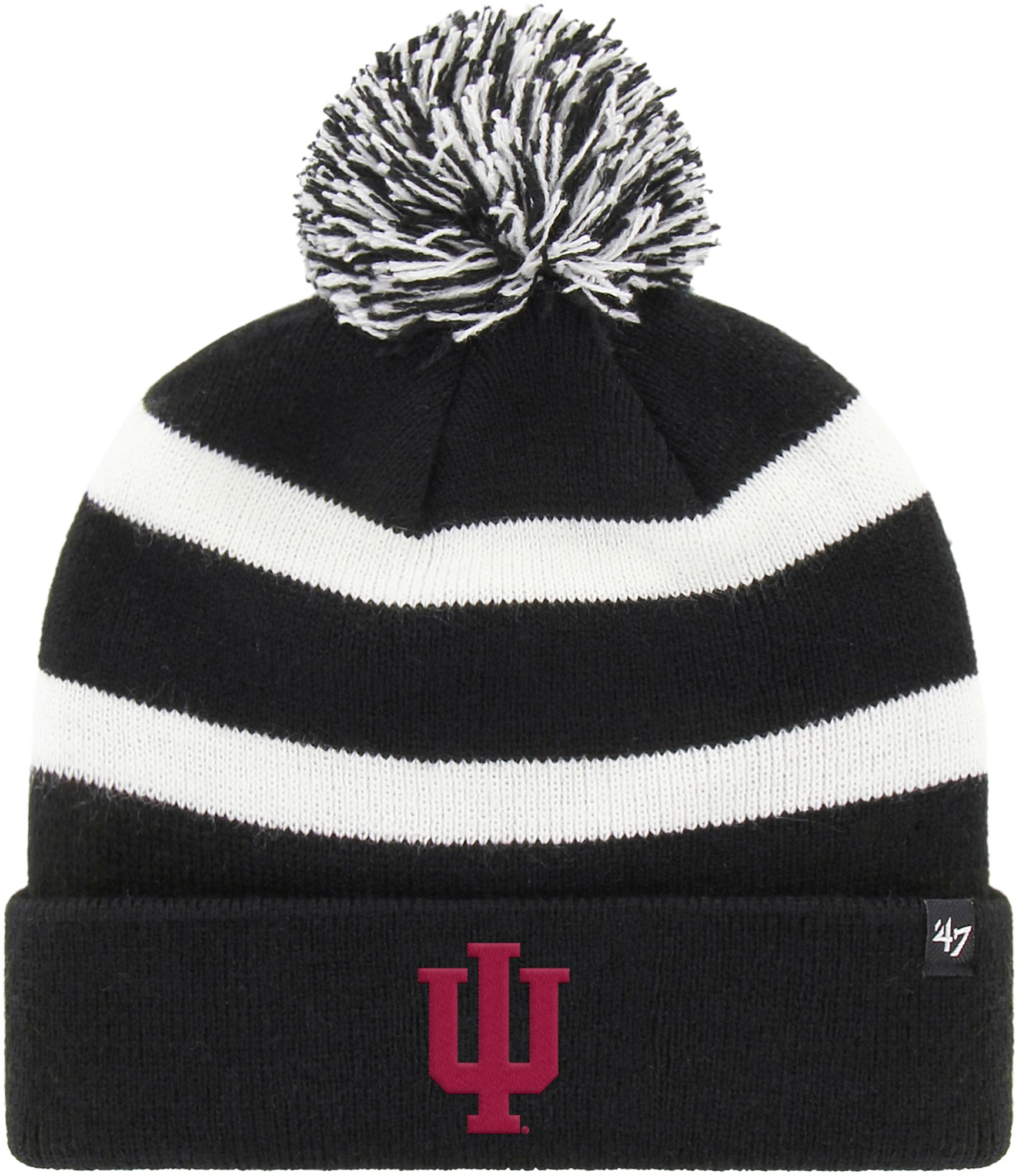 '47 Adult Indiana Hoosiers Black Breakaway Knit Hat
