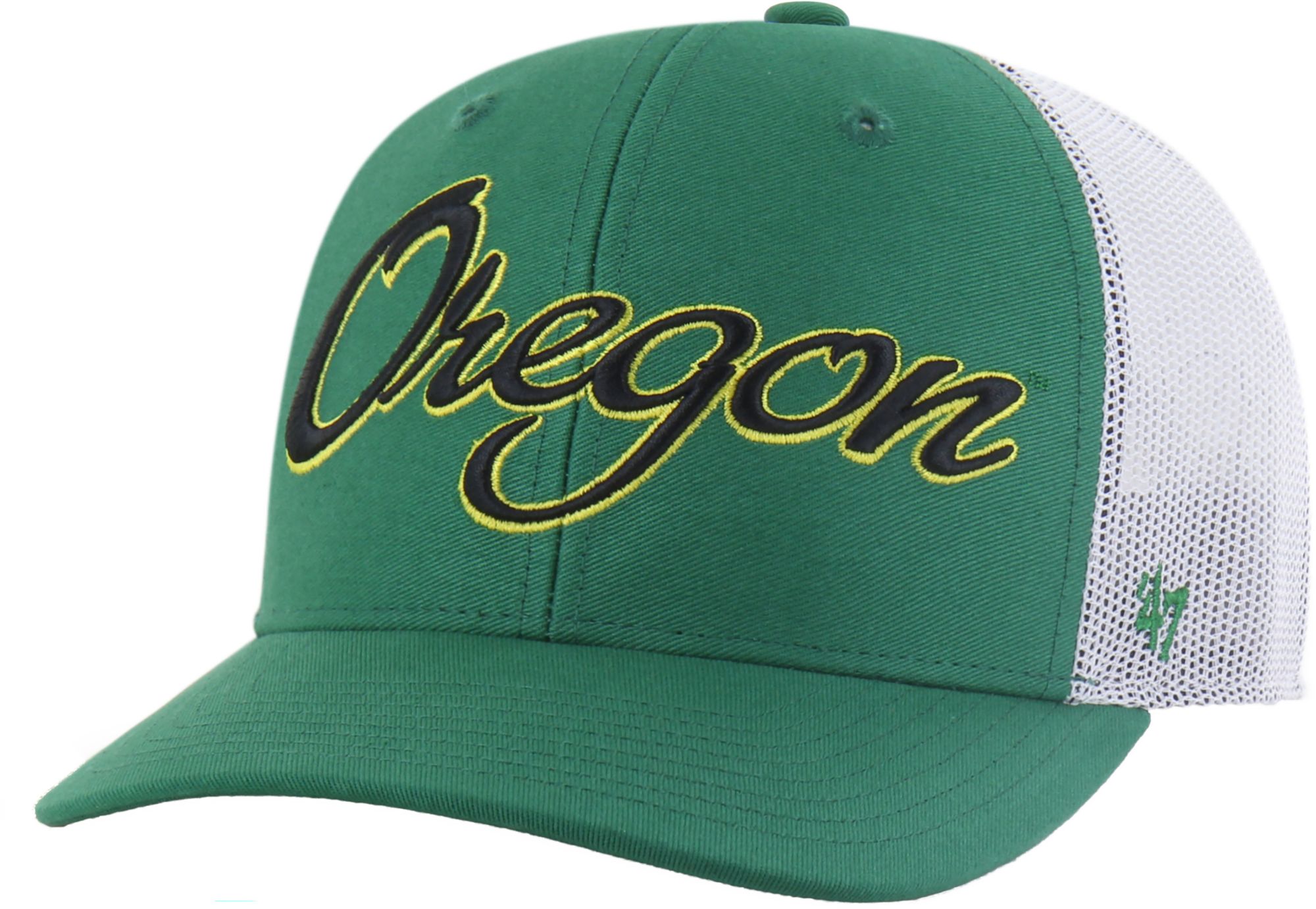 '47 Adult Oregon Ducks Kelly Overhand Adjustable Trucker Hat