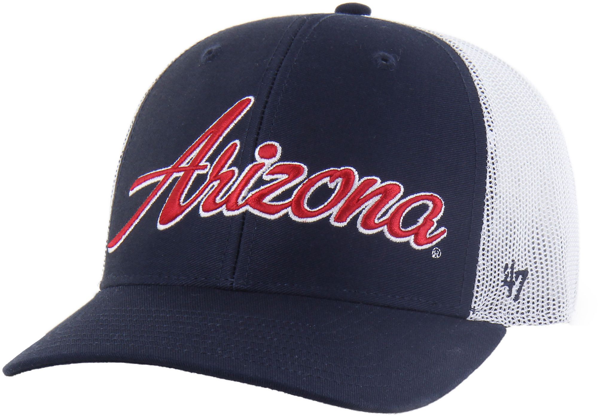 '47 Adult Arizona Wildcats Navy Overhand Adjustable Trucker Hat