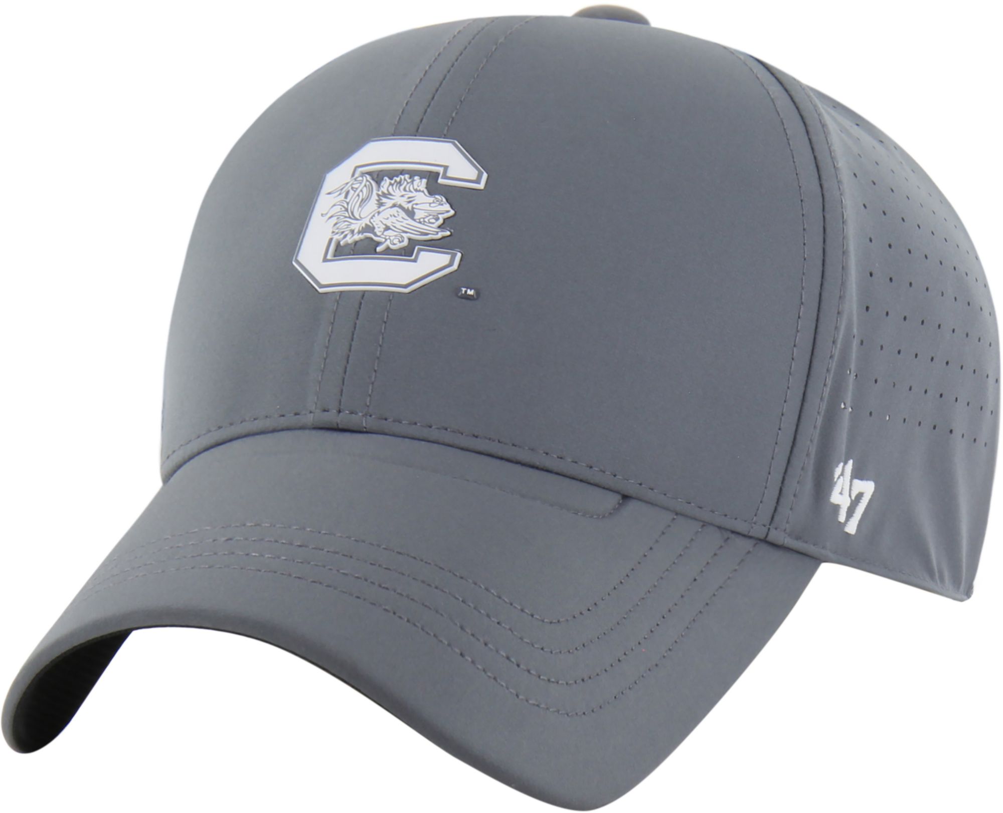 '47 Adult South Carolina Gamecocks Shadow Grey Cycle MVP Adjustable Hat