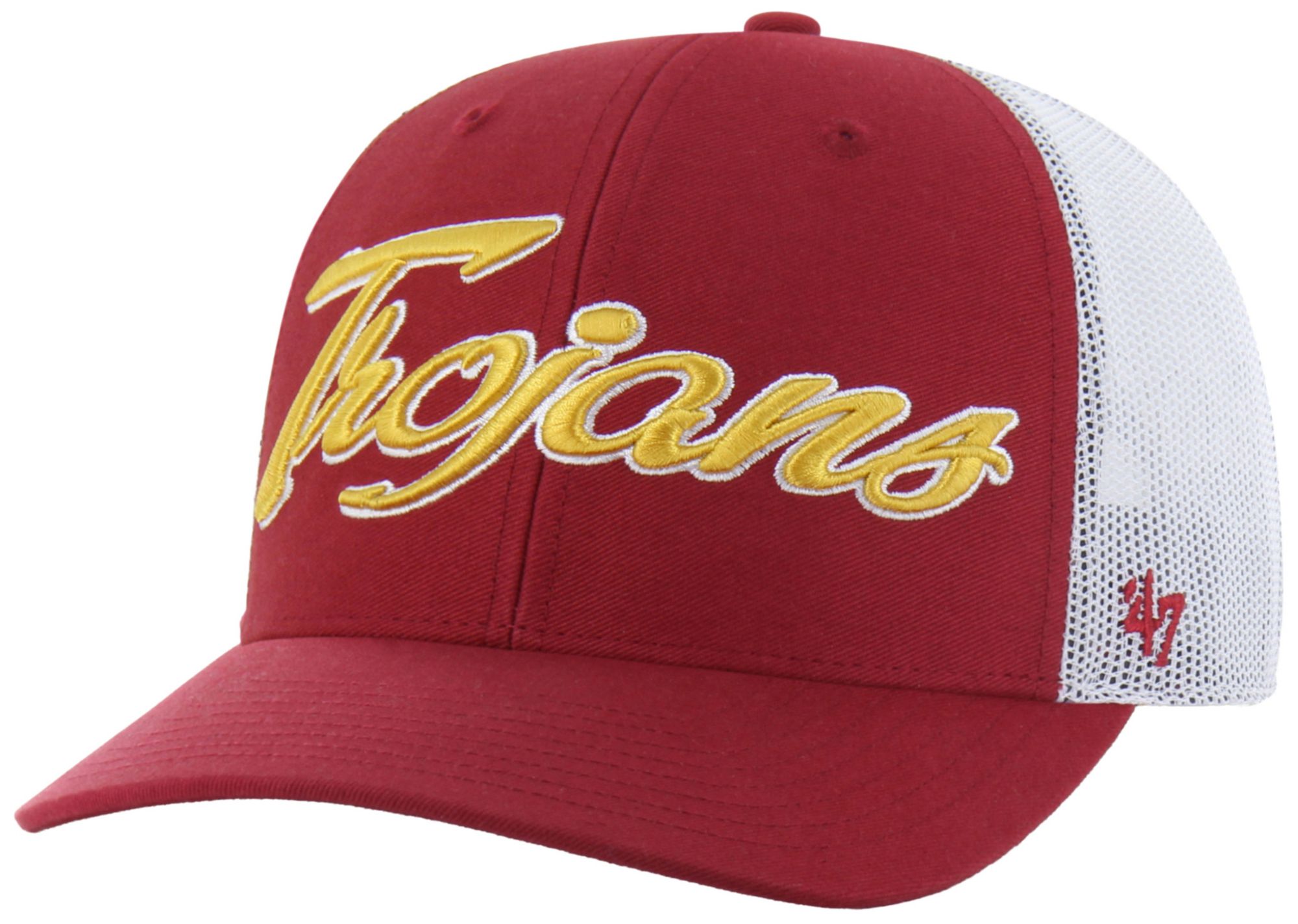 '47 Adult USC Trojans Trojan Red Overhand Adjustable Trucker Hat