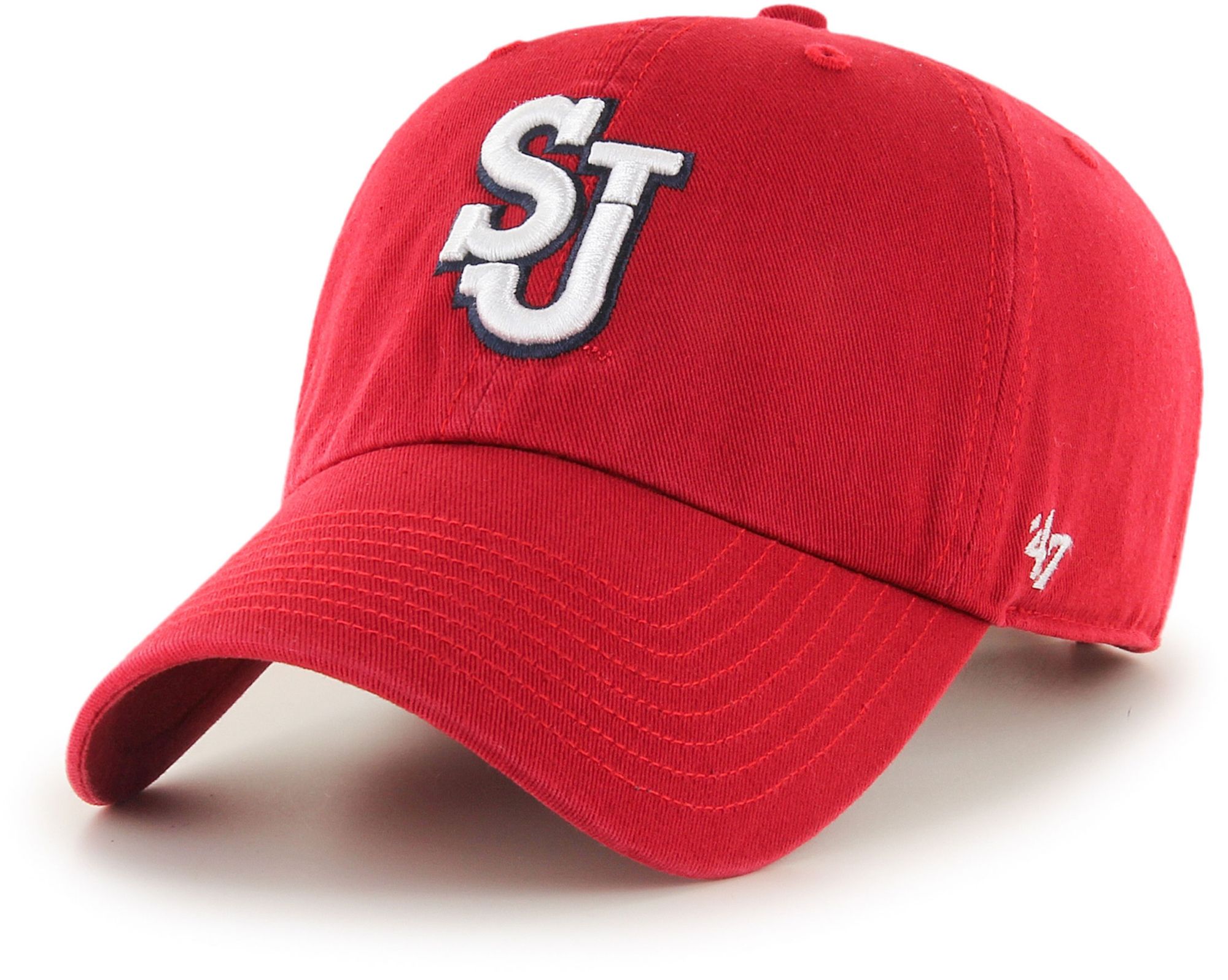 '47 Adult St. John's Red Storm Red Clean Up Adjustable Hat
