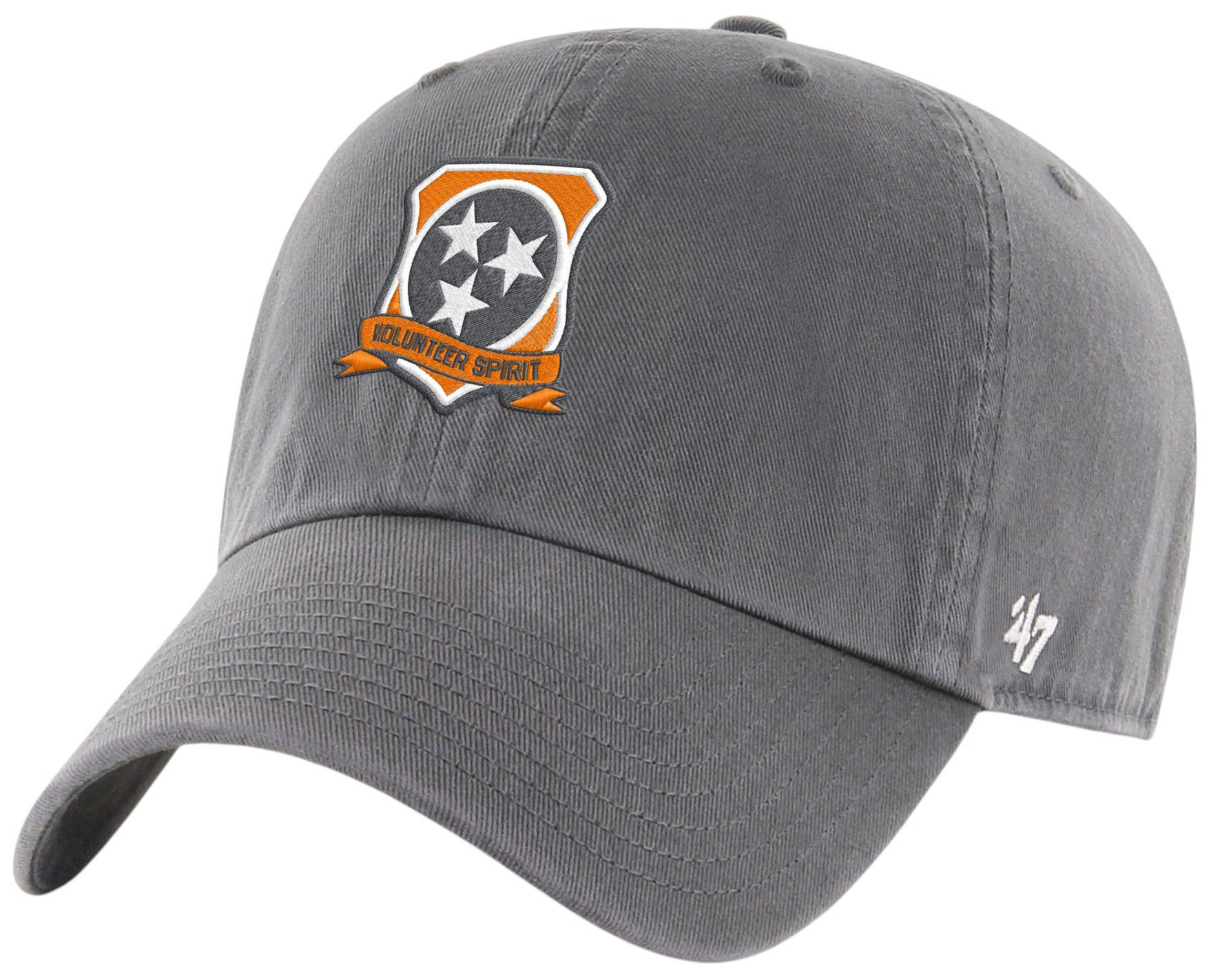'47 Adult Tennessee Volunteers Charcoal Tenn Smokey Grey Clean Up Adjustable Hat