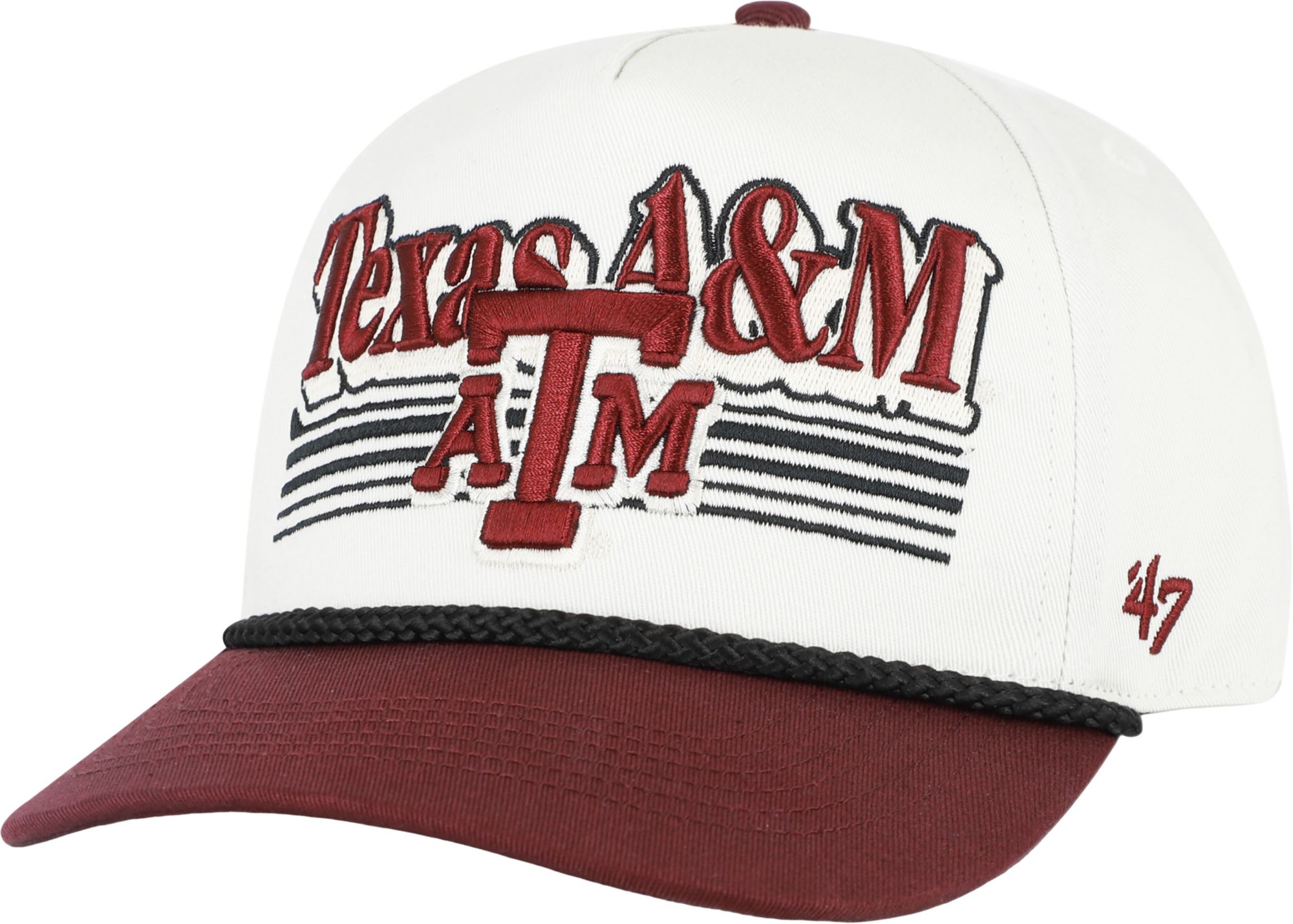 '47 Adult Texas A&M Aggies Sandstone Script Fade Hitch Adjustable Hat