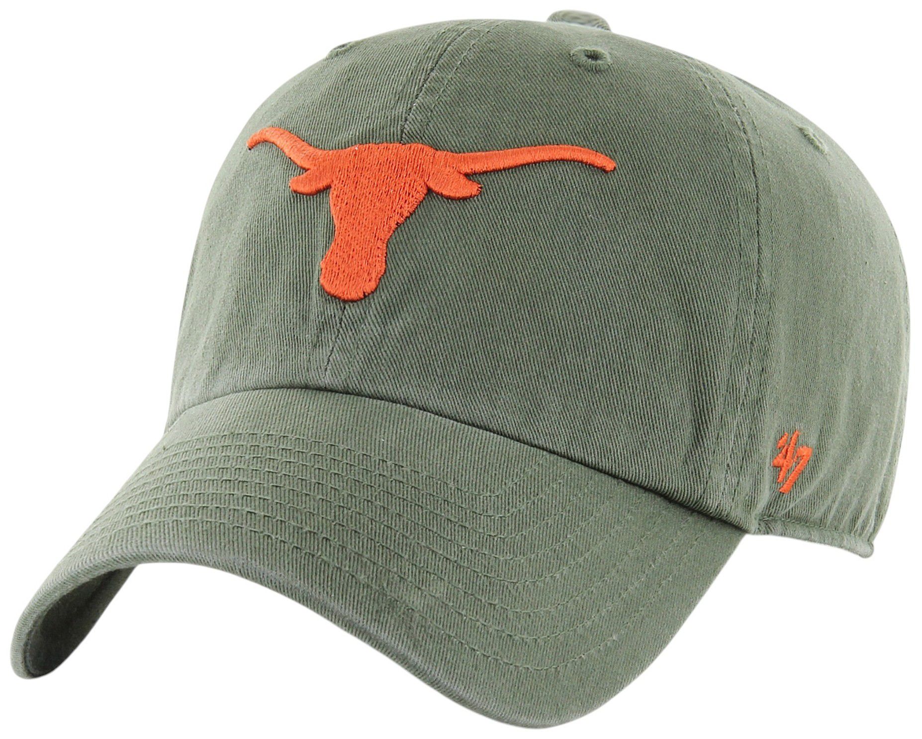 '47 Adult Texas Longhorns Moss Clean Up Adjustable Hat