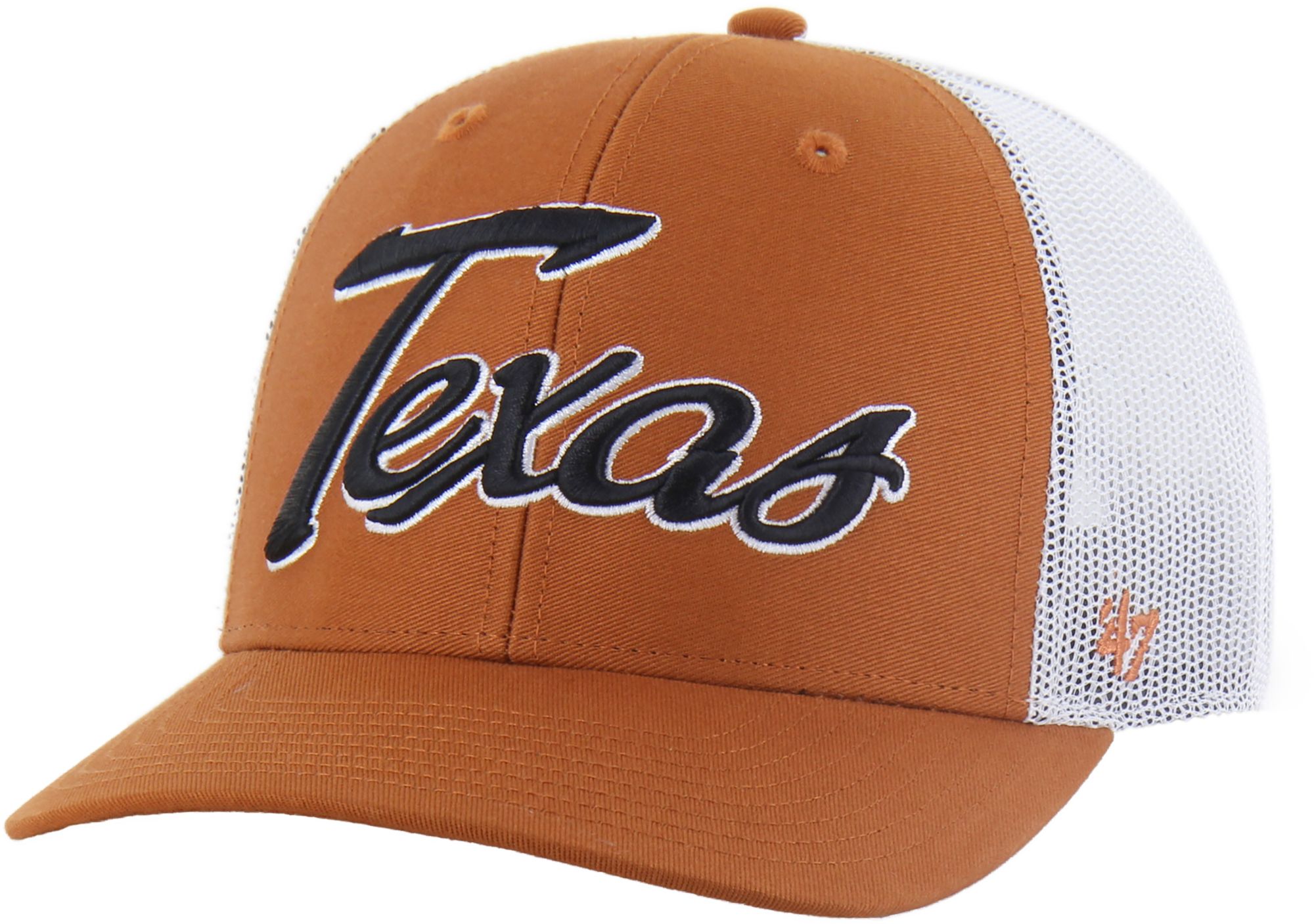 '47 Adult Texas Longhorns Burnt Orange Overhand Adjustable Trucker Hat