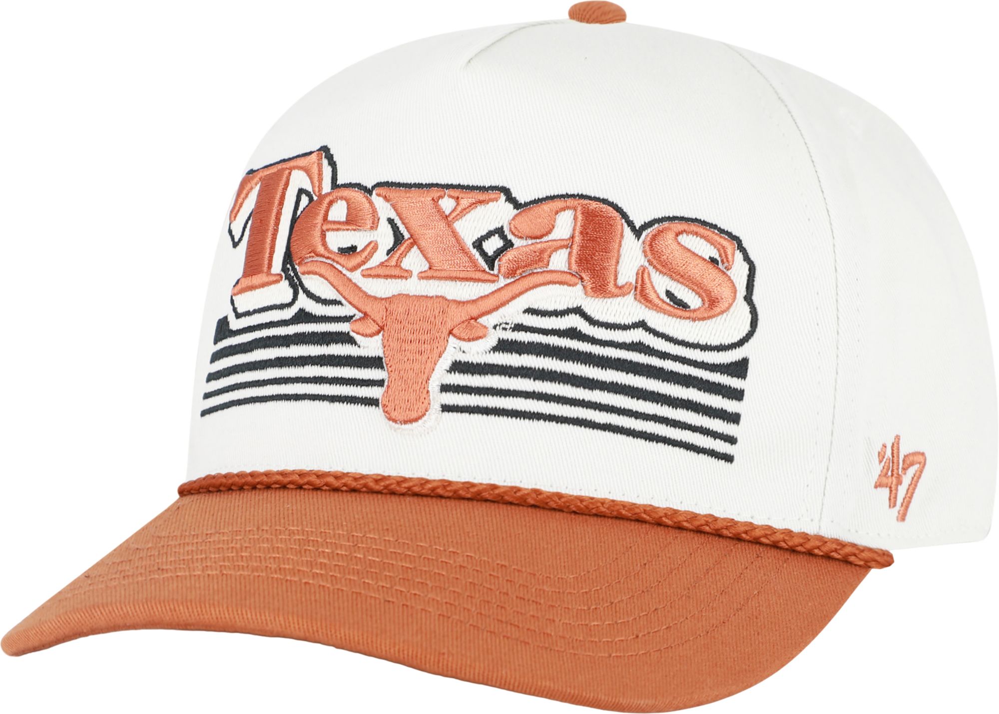 '47 Adult Texas Longhorns Sandstone Script Fade Hitch Adjustable Hat
